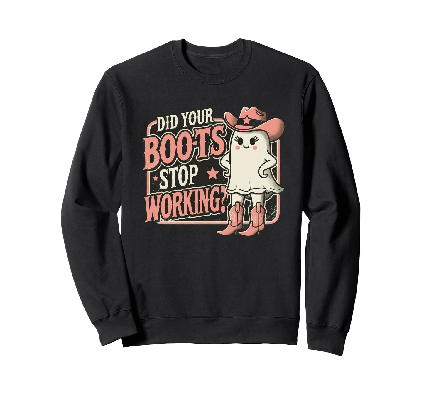 Funny Cowboy Ghost Country Western Sweatshirt - Unique Graphic Men Women - T-Shirt, Sweatshirt, Hoodie