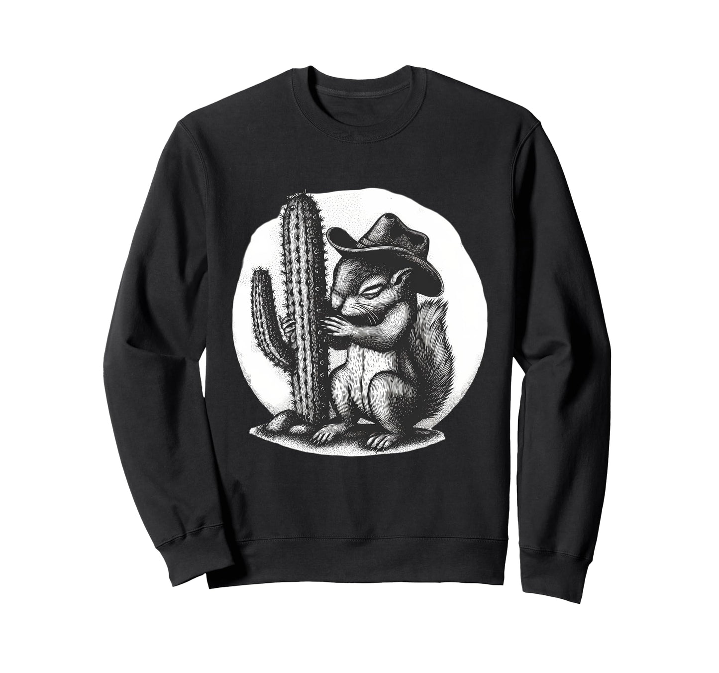Squirrel Cowboy Rodeo Cowgirl Sweatshirt - Trendy Graphic Men Women - T-Shirt, Sweatshirt, Hoodie