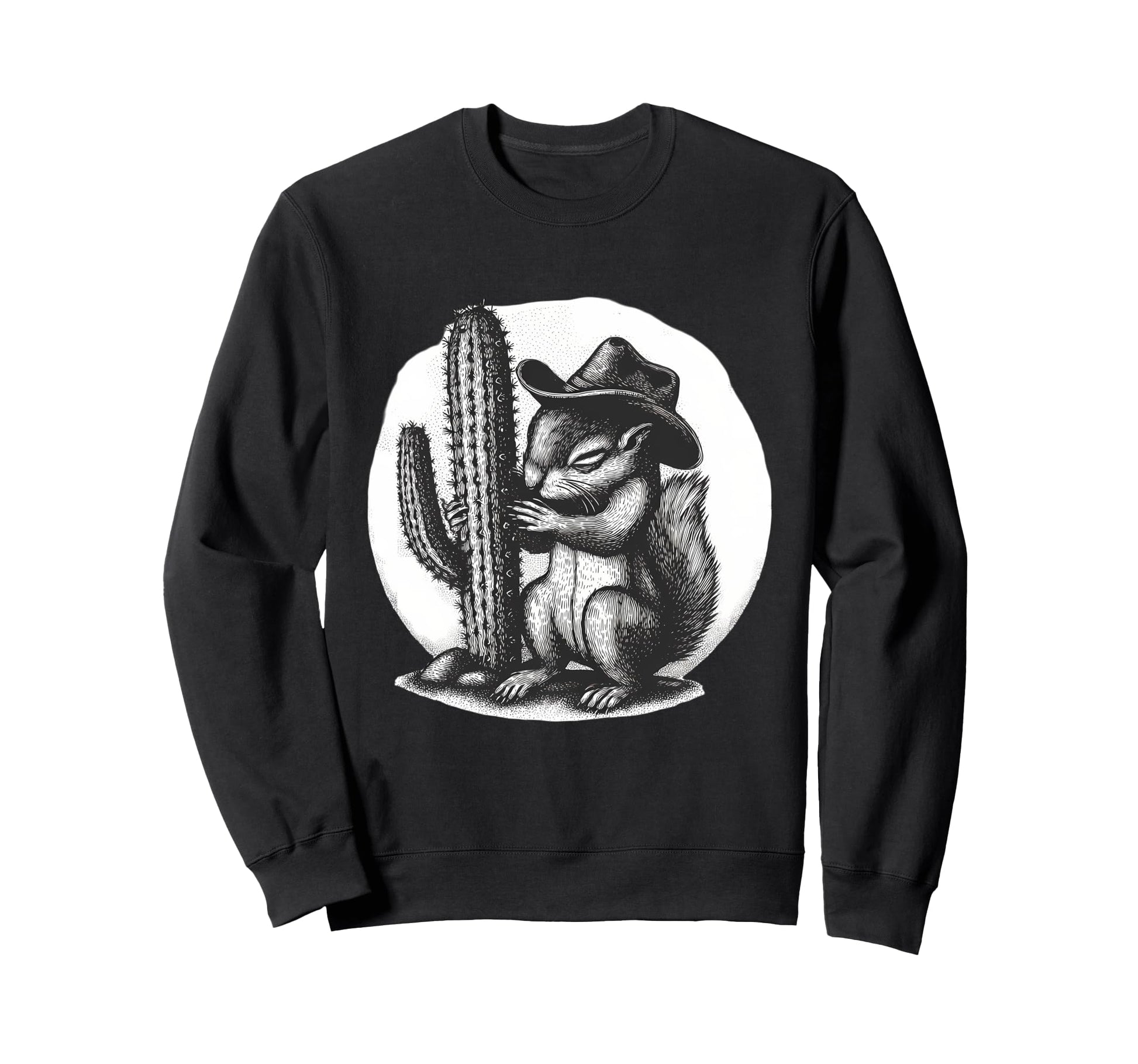 Squirrel Cowboy Rodeo Cowgirl Sweatshirt - Trendy Graphic Men Women - T-Shirt, Sweatshirt, Hoodie