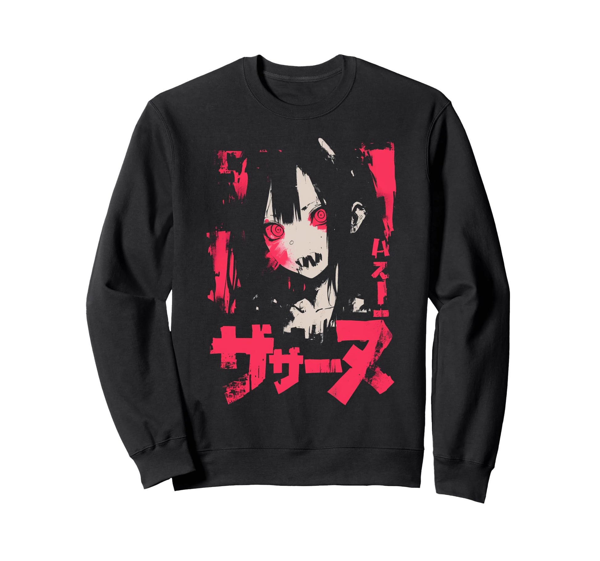 Goth Grunge Demon Anime Waifu Sweatshirt - Aesthetic Graphic Men Women - T-Shirt, Sweatshirt, Hoodie