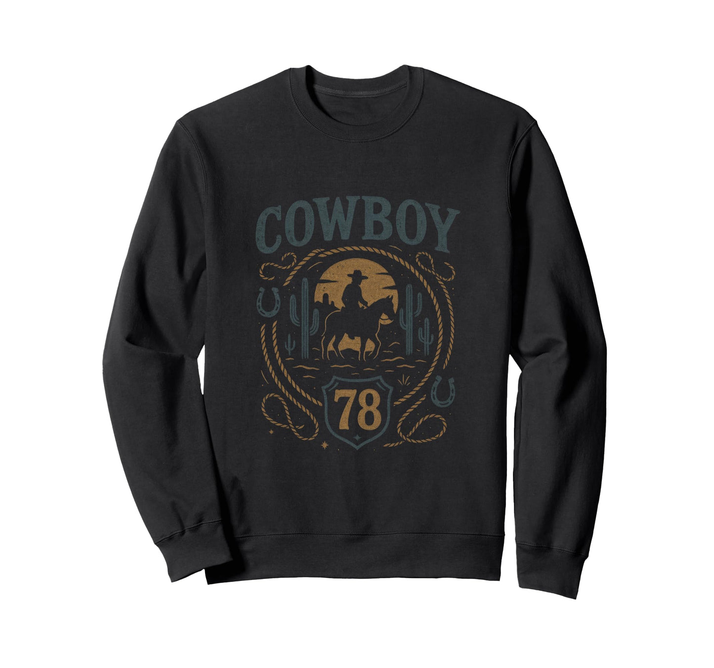 Cowboy Western Cowgirl Sweatshirt - Fun Novelty Design Unisex - T-Shirt, Sweatshirt, Hoodie