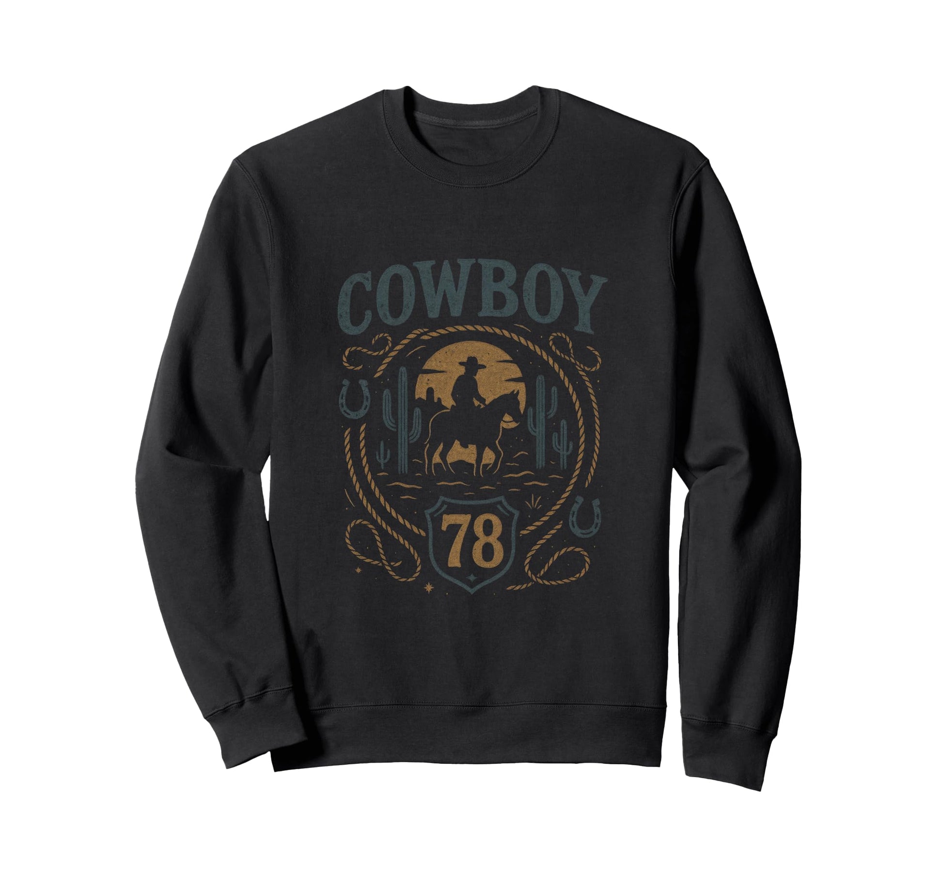 Cowboy Western Cowgirl Sweatshirt - Fun Novelty Design Unisex - T-Shirt, Sweatshirt, Hoodie