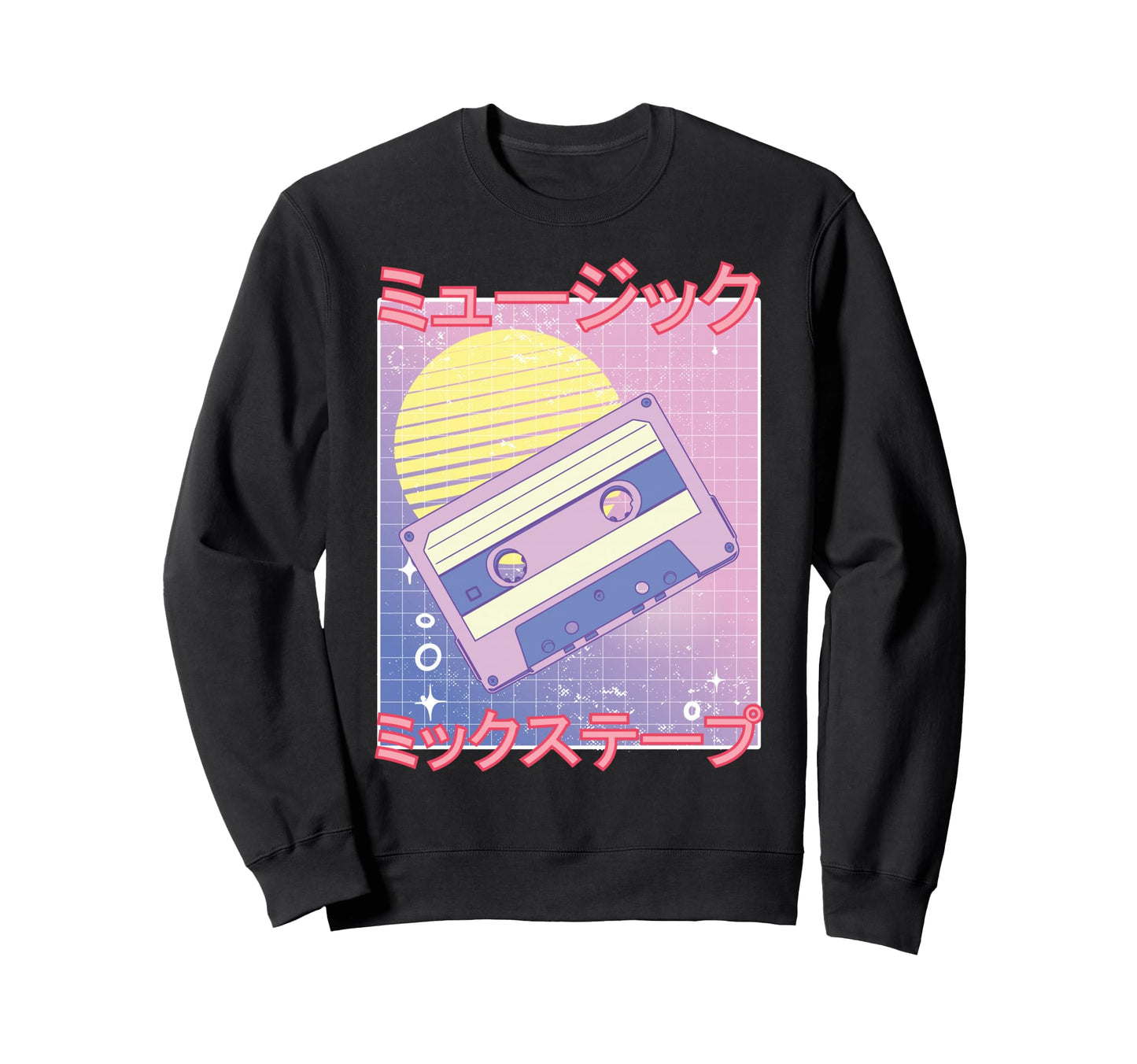 Mix Tape 80S Vaporwave Aesthetic Sweatshirt - Novelty Apparel Unisex - T-Shirt, Sweatshirt, Hoodie