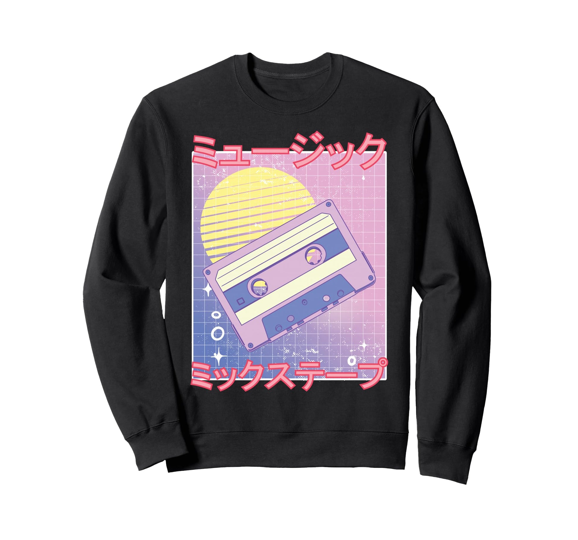 Mix Tape 80S Vaporwave Aesthetic Sweatshirt - Novelty Apparel Unisex - T-Shirt, Sweatshirt, Hoodie