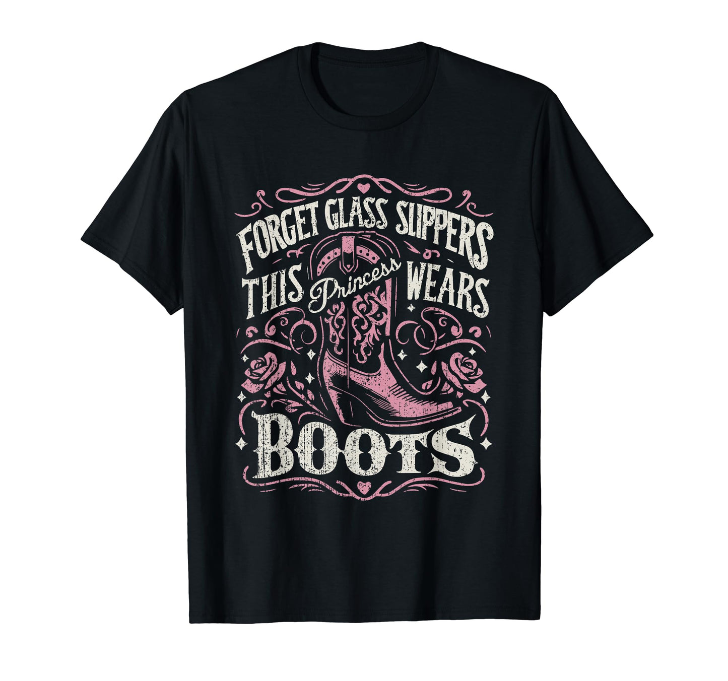 This Princess Wears Boots Cowboy T-Shirt - Custom Art Print for Adults - T-Shirt, Sweatshirt, Hoodie