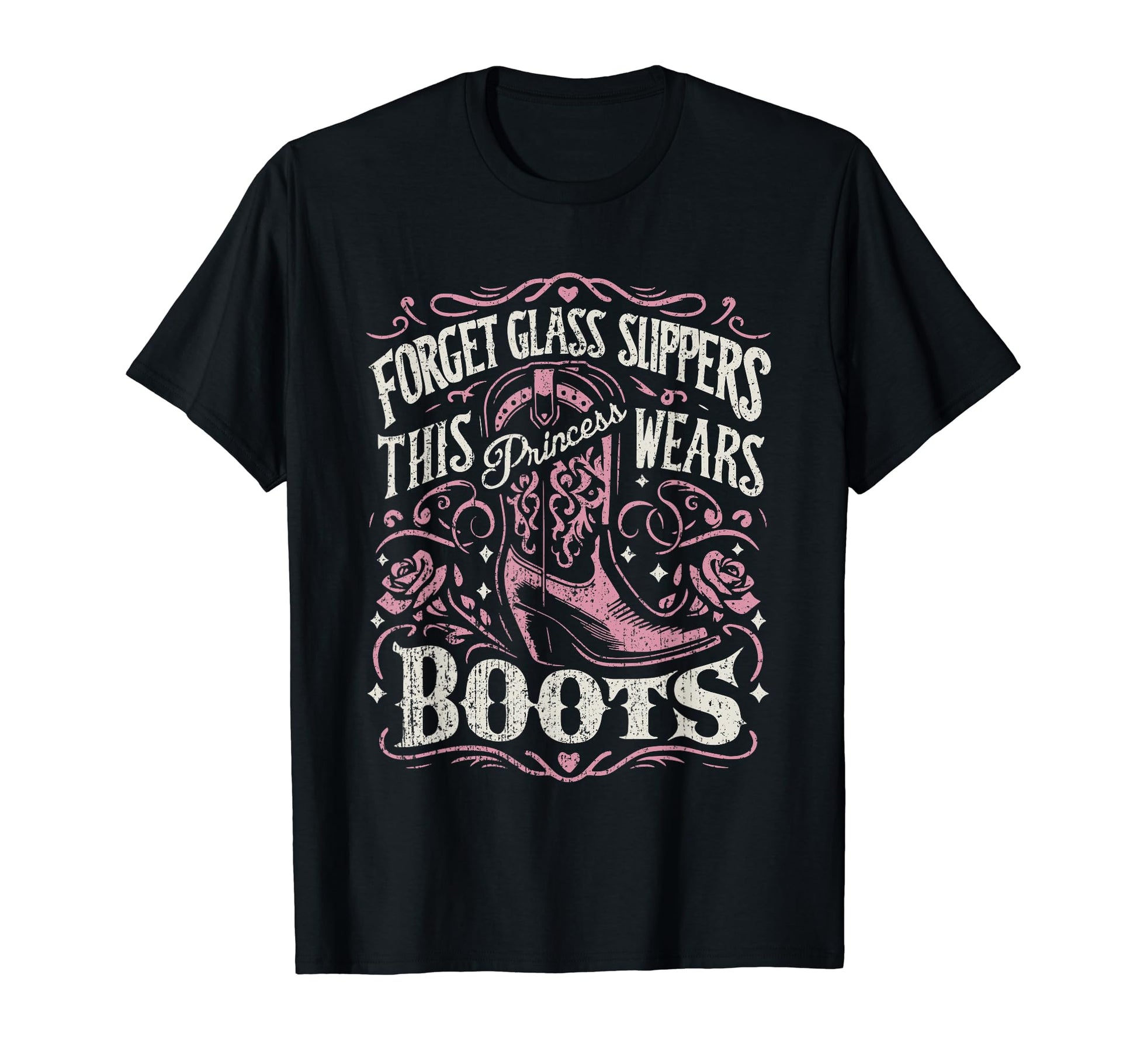 This Princess Wears Boots Cowboy T-Shirt - Custom Art Print for Adults - T-Shirt, Sweatshirt, Hoodie