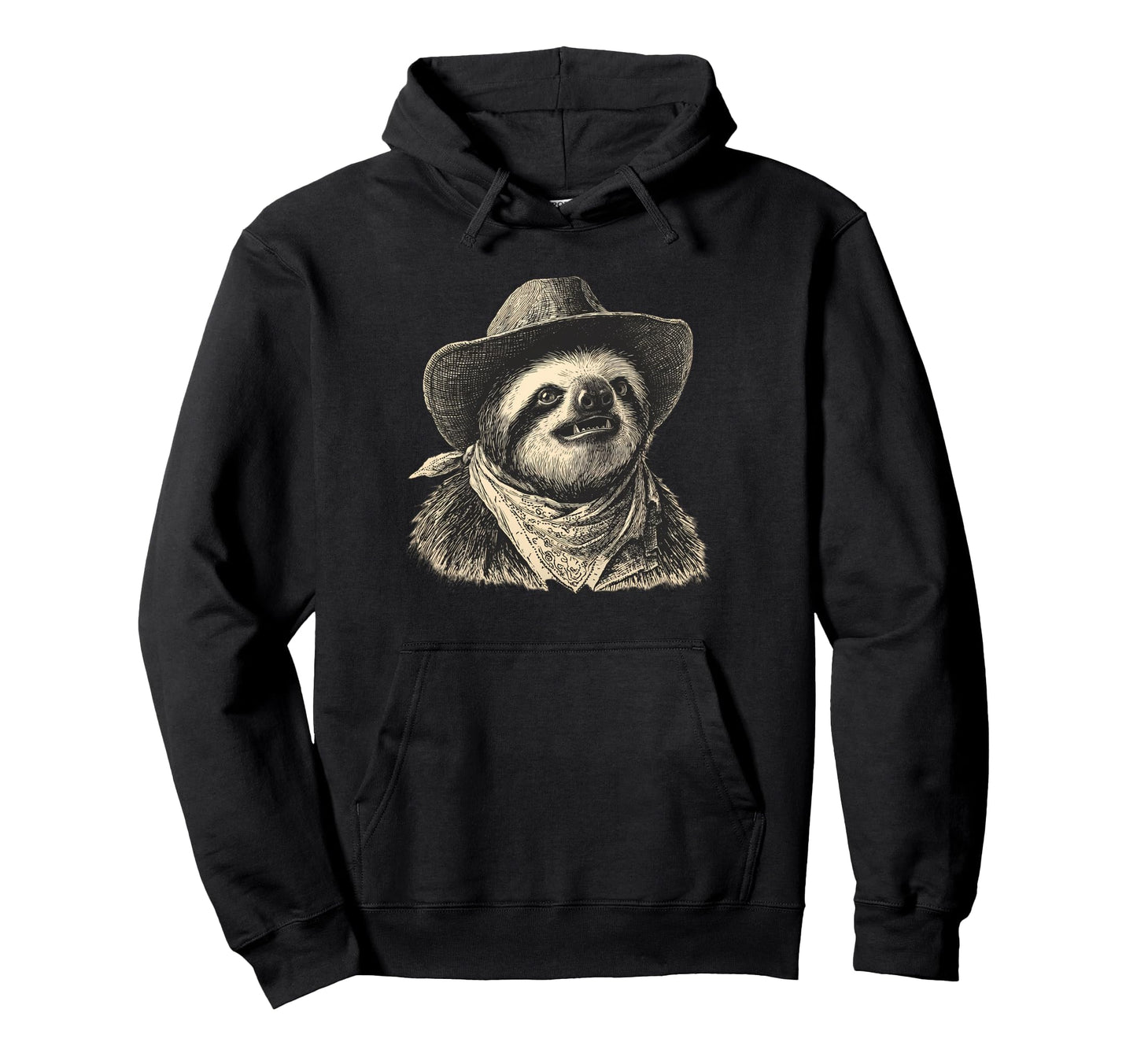 Country Cowboy Sloth Rodeo Cowgirl Hoodie - Trendy Graphic for Adults - T-Shirt, Sweatshirt, Hoodie