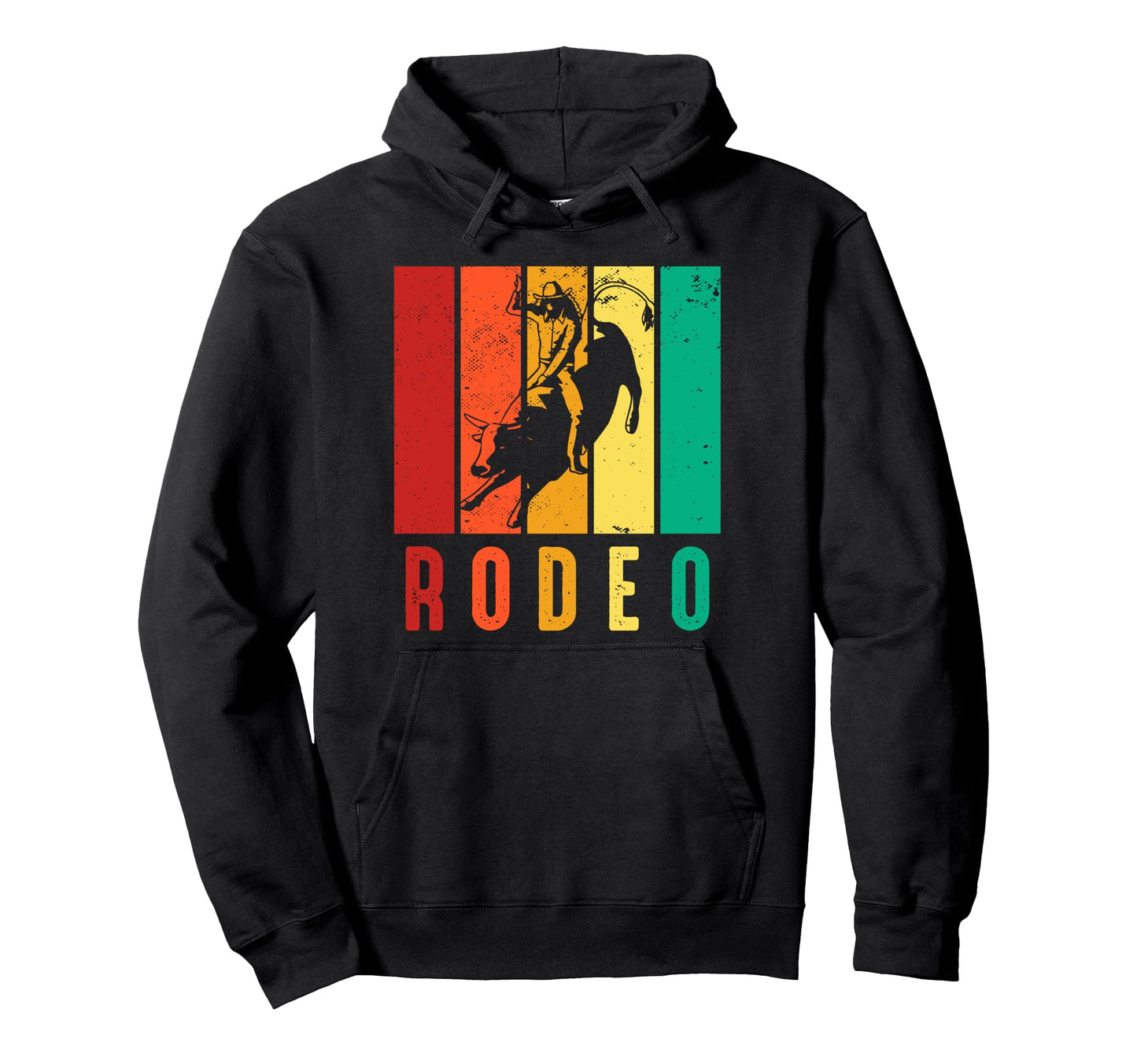 Rodeo Bull Riding Cowboy Western Bull Hoodie - Minimalist Print Unisex - T-Shirt, Sweatshirt, Hoodie