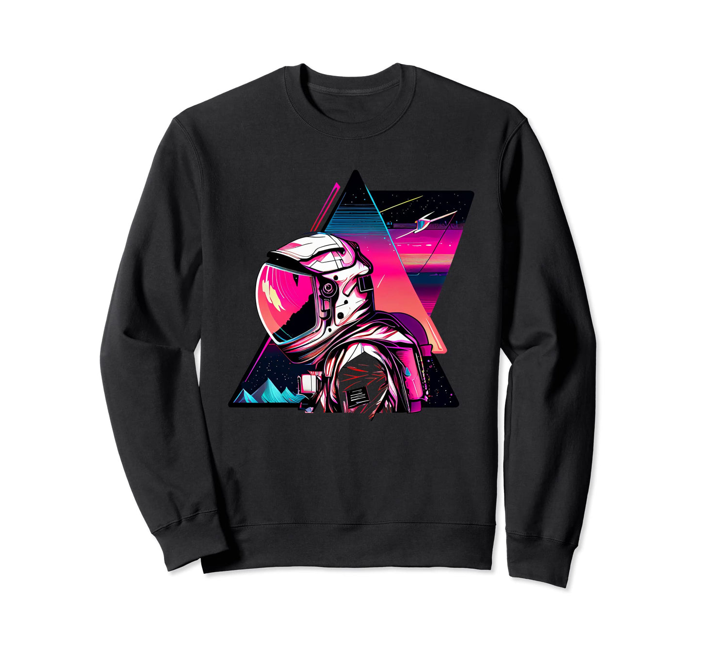 Astronaut Space Aesthetic Art Sweatshirt - Minimalist Print for Adults - T-Shirt, Sweatshirt, Hoodie