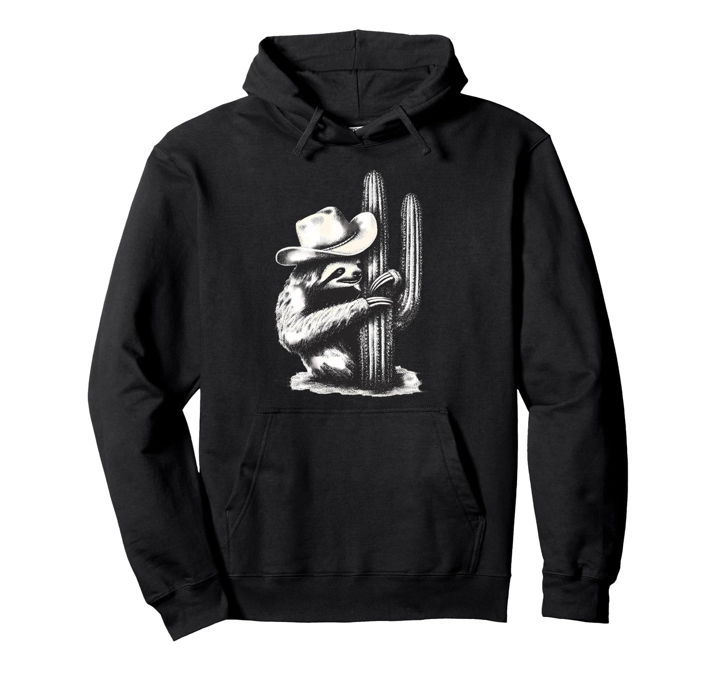 Country Cowboy Sloth Rodeo Cowgirl Hoodie - Graphic Print Men Women - T-Shirt, Sweatshirt, Hoodie