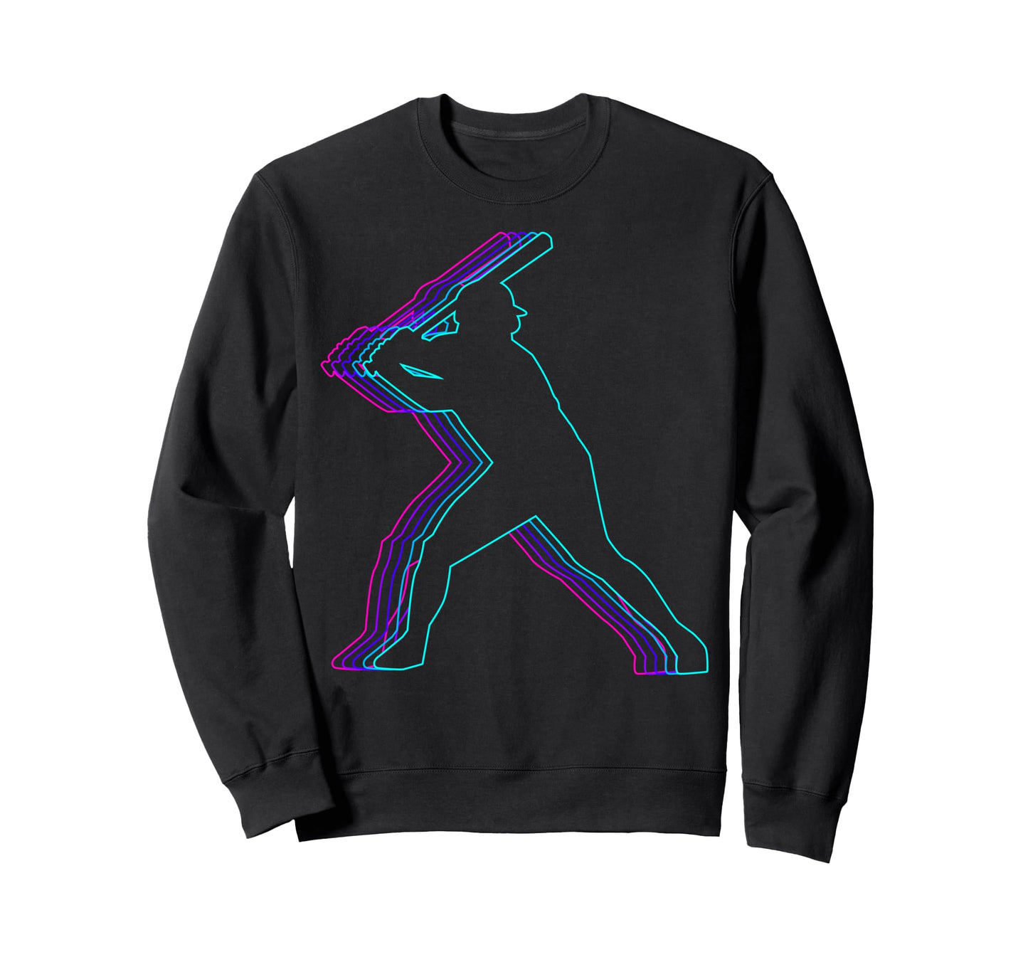 Baseball Player Team Coach Vaporwave Sweatshirt - Trendy Graphic Unisex - T-Shirt, Sweatshirt, Hoodie