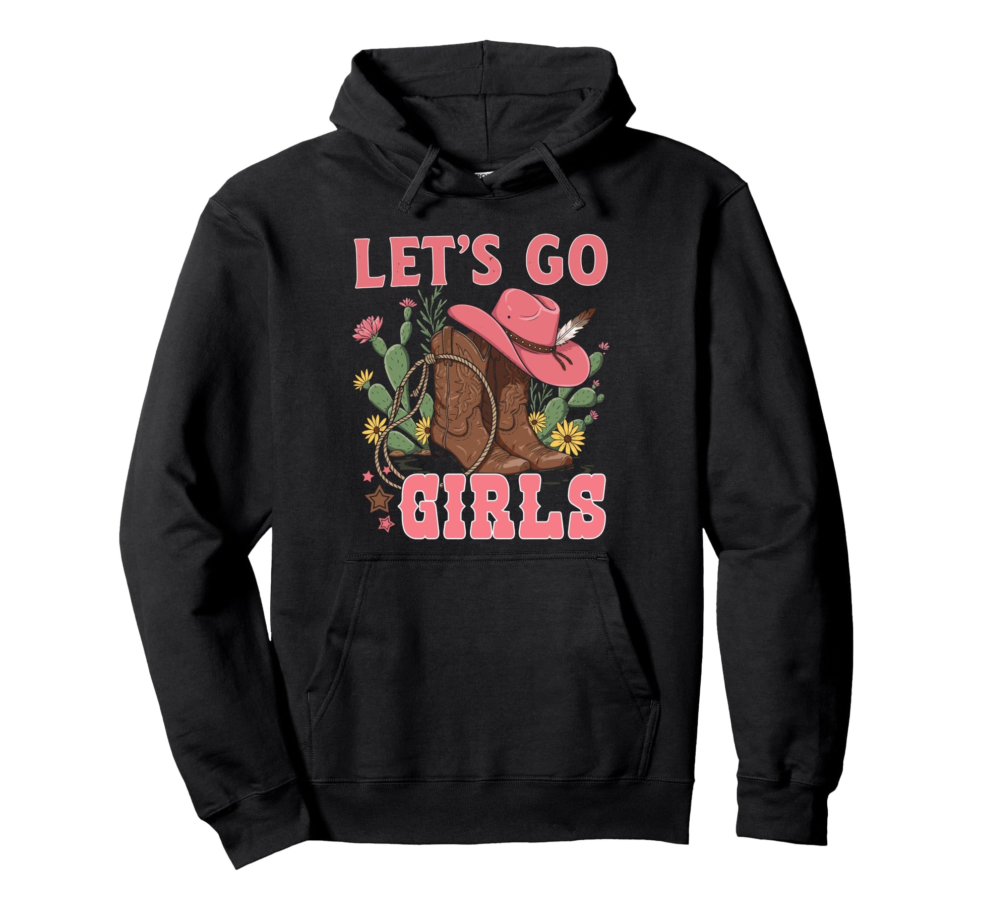 Lets Go Tees Rodeo Western Love Country Hoodie - Unique Graphic Men Women - T-Shirt, Sweatshirt, Hoodie