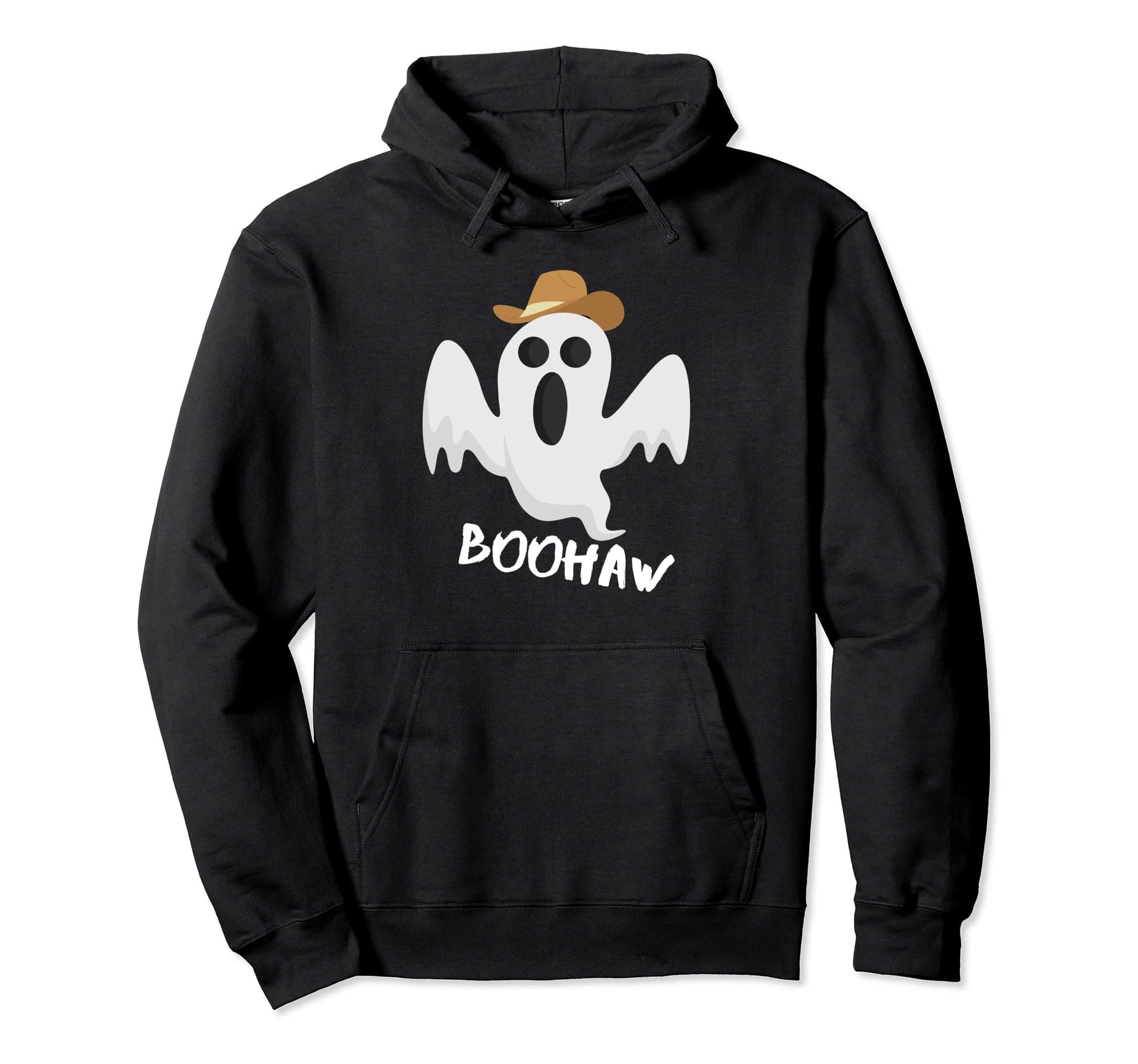 Cowboy Cowgirl Boohaw Western Ghost Hoodie - Novelty Apparel for Adults - T-Shirt, Sweatshirt, Hoodie