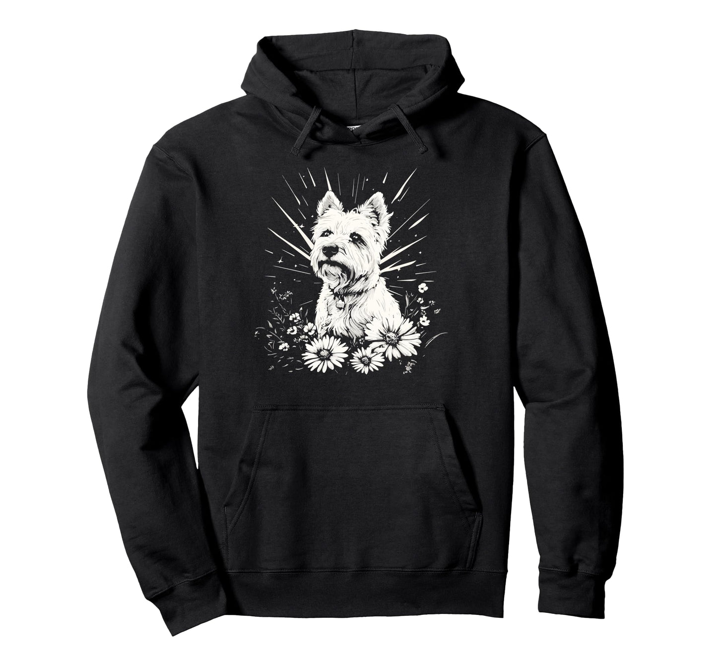 Tattoo Lover West Highland White Hoodie - Fun Novelty Design for Adults - T-Shirt, Sweatshirt, Hoodie
