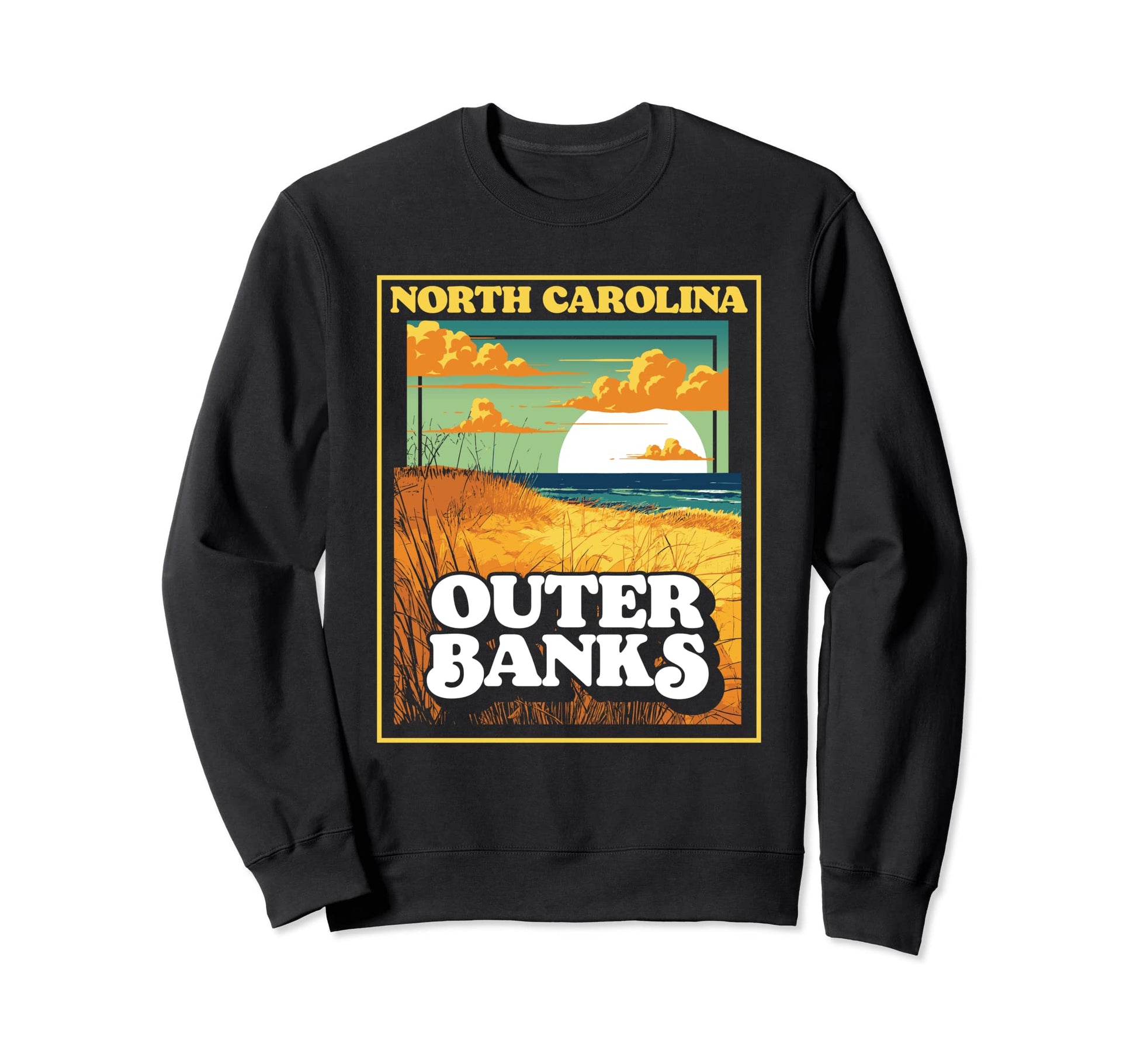 Outer Banks Wpa National Parks Sweatshirt - Custom Art Print Men Women - T-Shirt, Sweatshirt, Hoodie