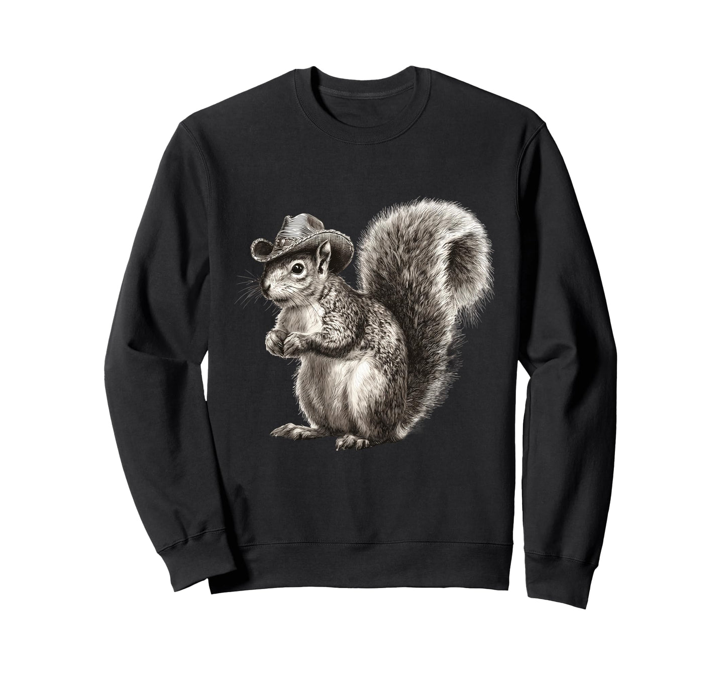 Country Cowboy Squirrel Rodeo Sweatshirt - Trendy Graphic Men Women - T-Shirt, Sweatshirt, Hoodie