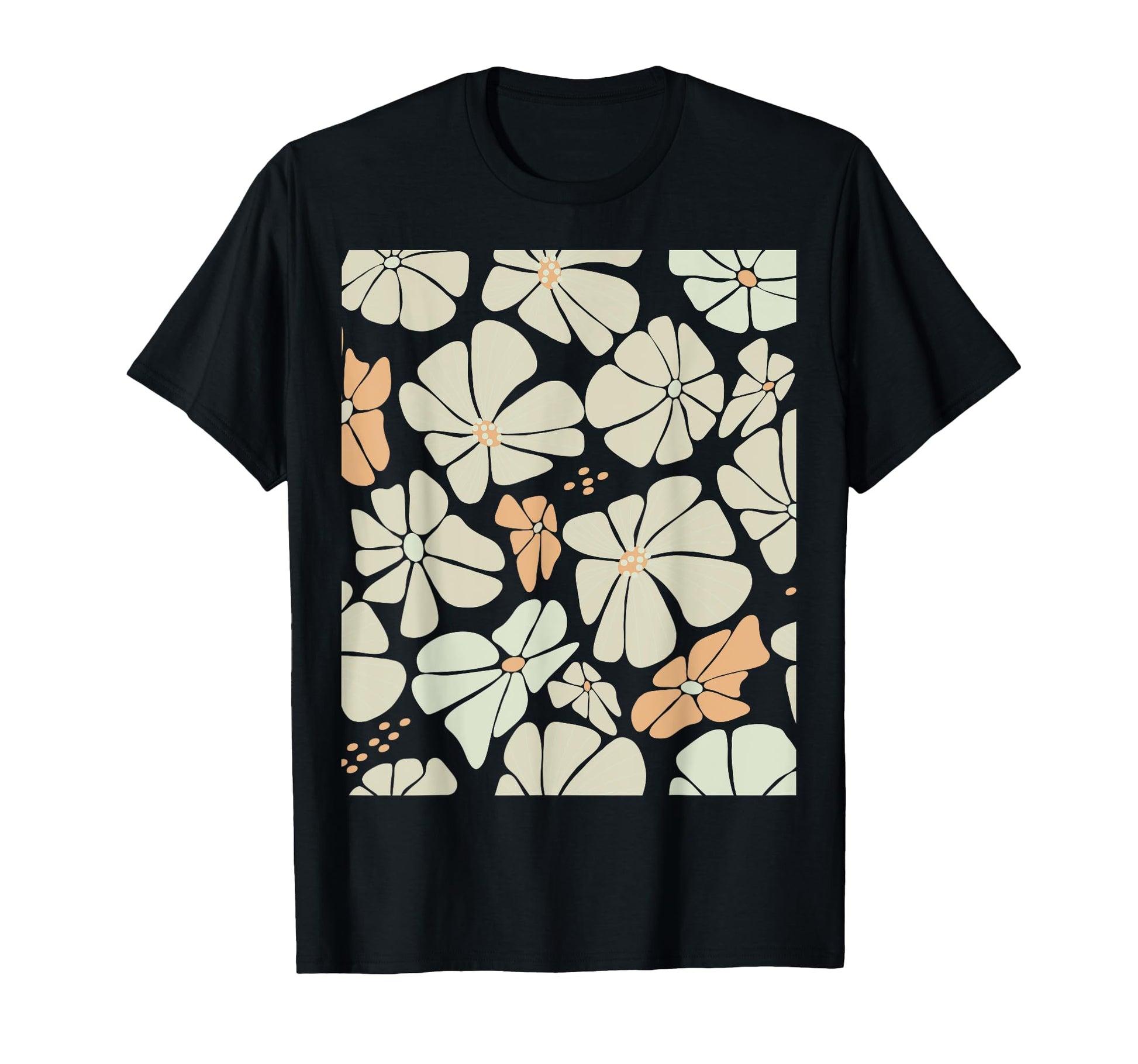 Sage Green Neutral Floral Abstract T-Shirt - Novelty Apparel Men Women - T-Shirt, Sweatshirt, Hoodie