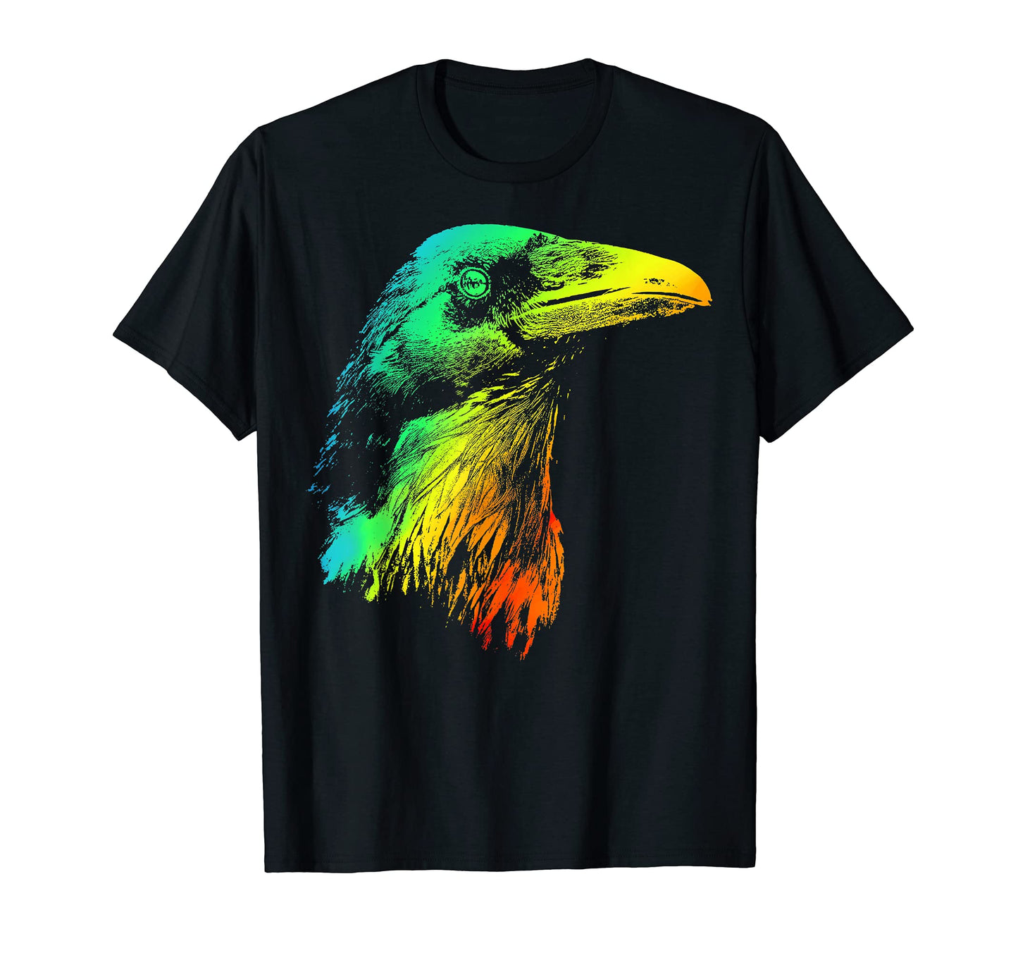 Crow Colorful Rainbow T-Shirt - Graphic Print for Adults - T-Shirt, Sweatshirt, Hoodie