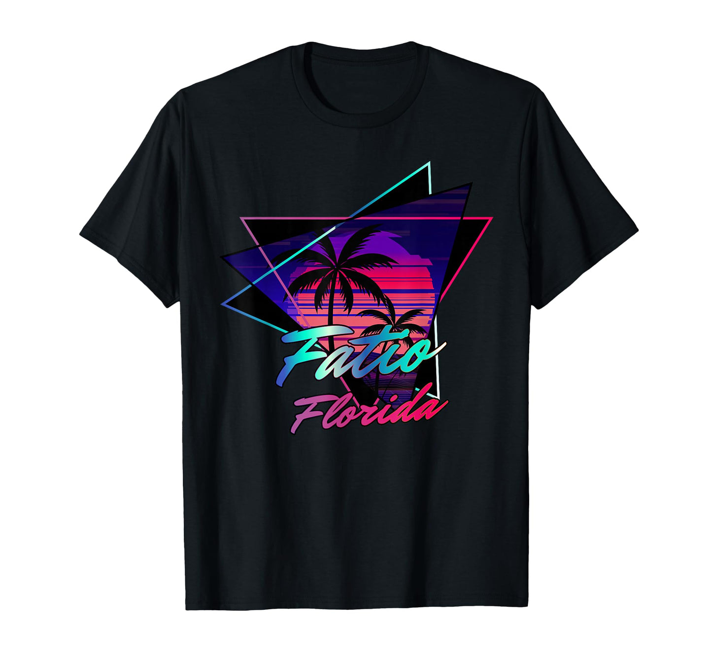 Fatio Florida Sunset Synthwave Vibes T-Shirt - Streetwear Style Unisex - T-Shirt, Sweatshirt, Hoodie