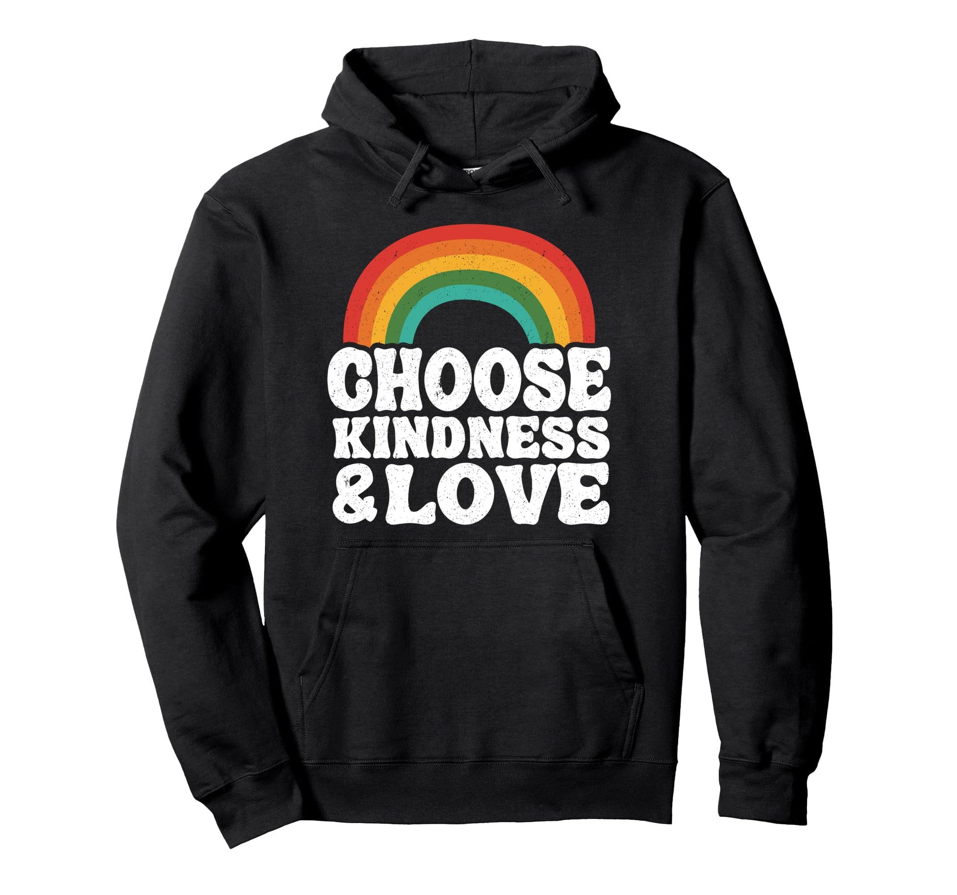 Anti Bullying Rainbow Peace Hippie Choose Hoodie - Custom Art Print Unisex - T-Shirt, Sweatshirt, Hoodie
