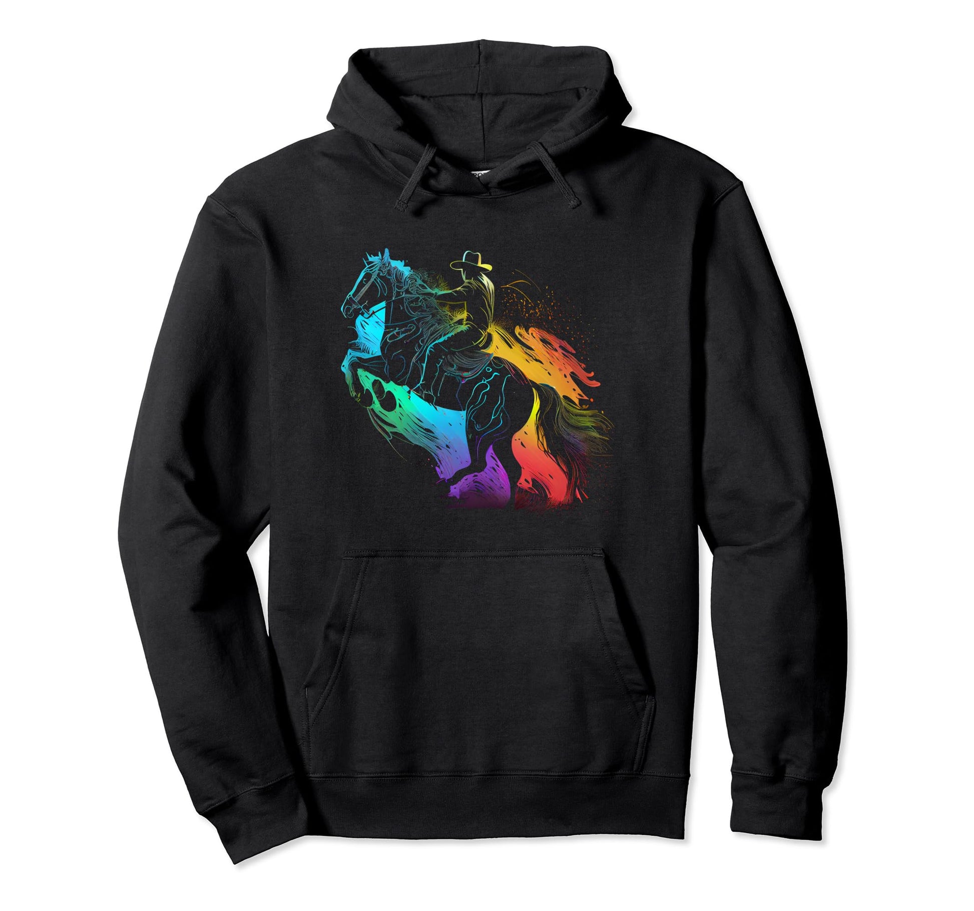 Rodeo Cowboy Horse Hoodie - Streetwear Style for Adults - T-Shirt, Sweatshirt, Hoodie