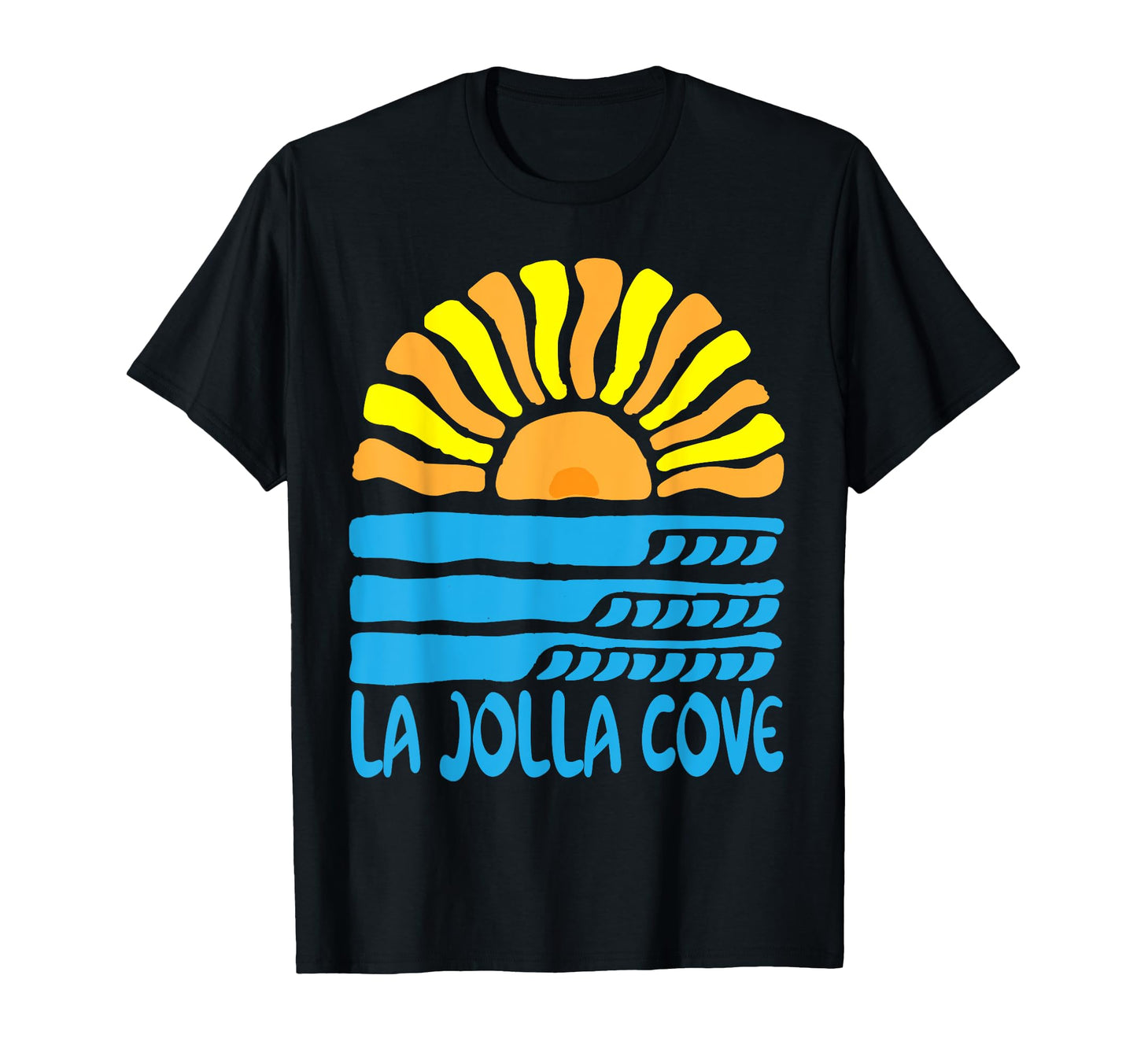 La Jolla Cove Boho Sun And Surf T-Shirt - Custom Art Print for Adults - T-Shirt, Sweatshirt, Hoodie
