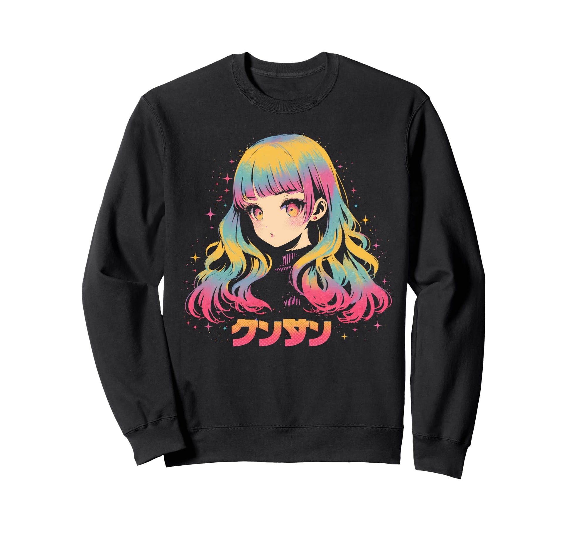 Goth Grunge Demon Anime Waifu Sweatshirt - Fun Novelty Design Men Women - T-Shirt, Sweatshirt, Hoodie
