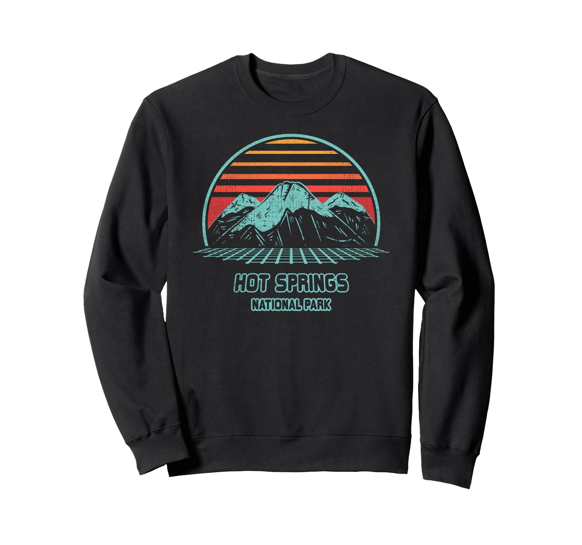 Hot Springs National Park Hiking Sweatshirt - Custom Art Print Men Women - T-Shirt, Sweatshirt, Hoodie