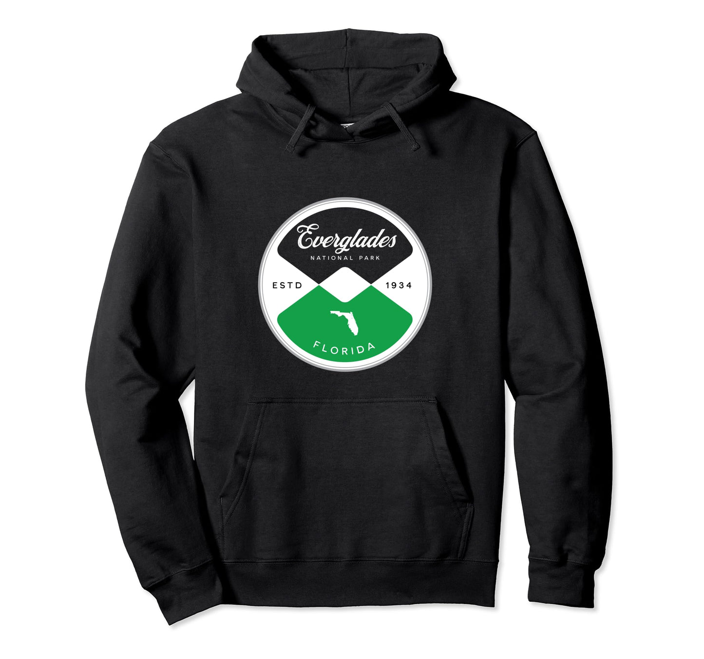 Everglades National Park Florida Circle Hoodie - Trendy Graphic for Adults - T-Shirt, Sweatshirt, Hoodie
