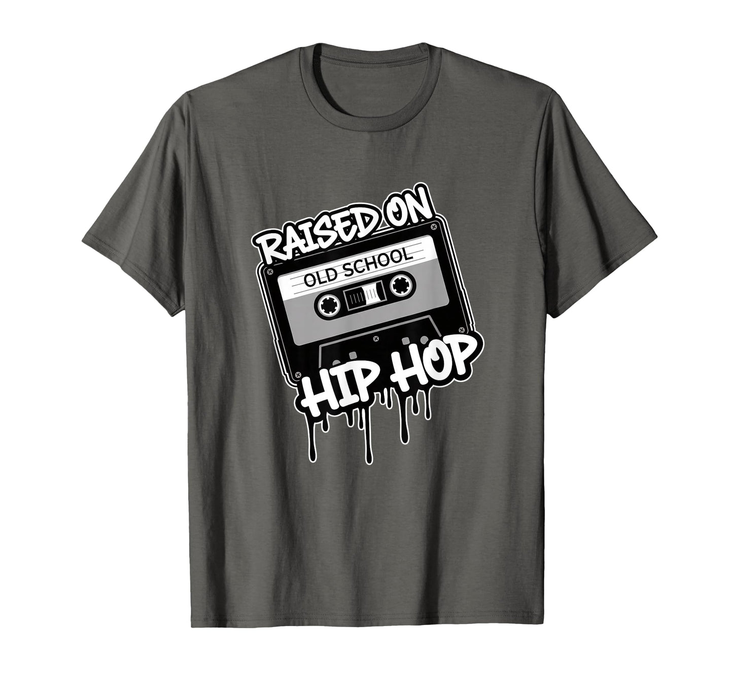 Raised Hip Hop Old School Cassette T-Shirt - Trendy Graphic Unisex - T-Shirt, Sweatshirt, Hoodie