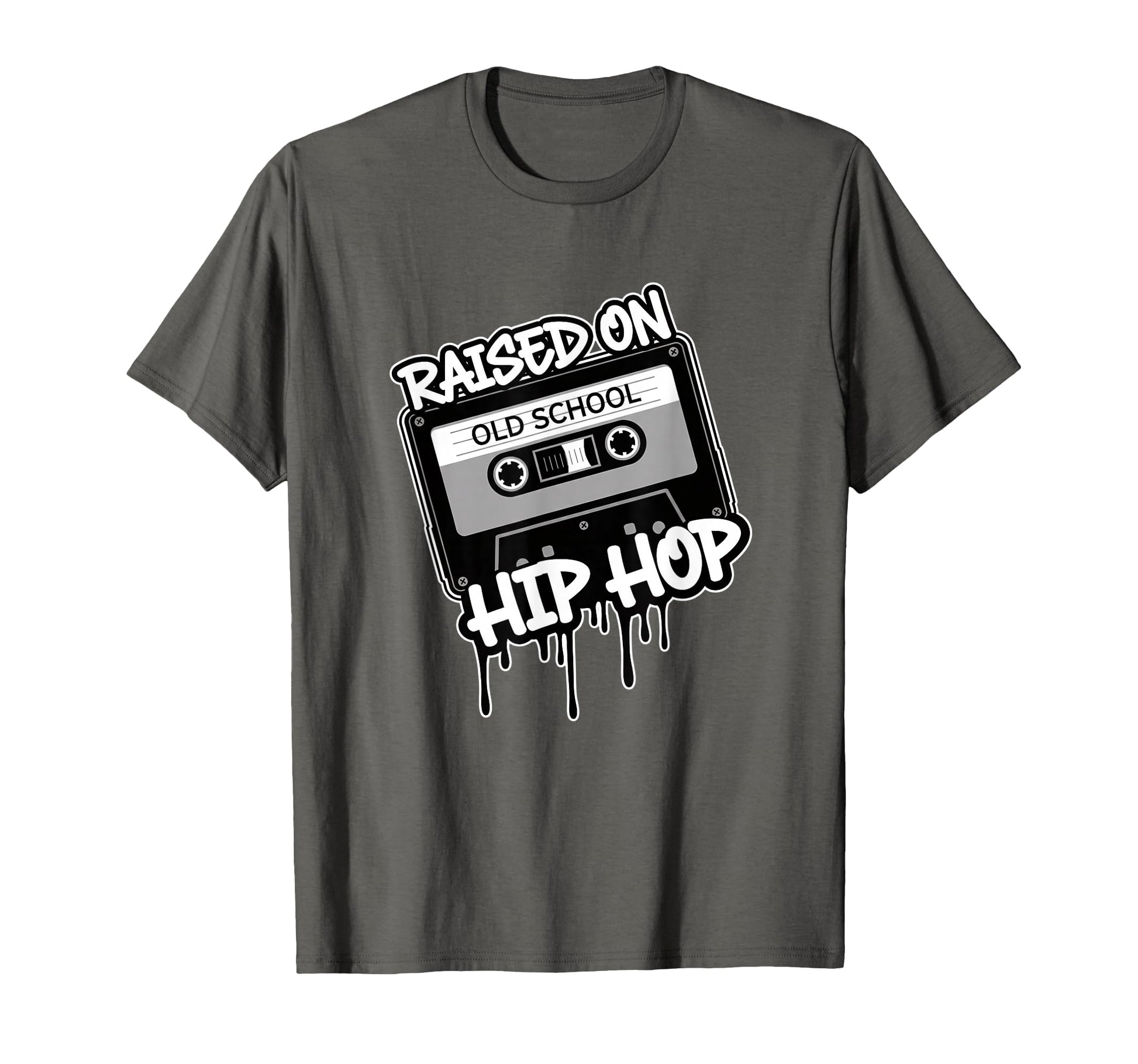 Raised Hip Hop Old School Cassette T-Shirt - Trendy Graphic Unisex - T-Shirt, Sweatshirt, Hoodie
