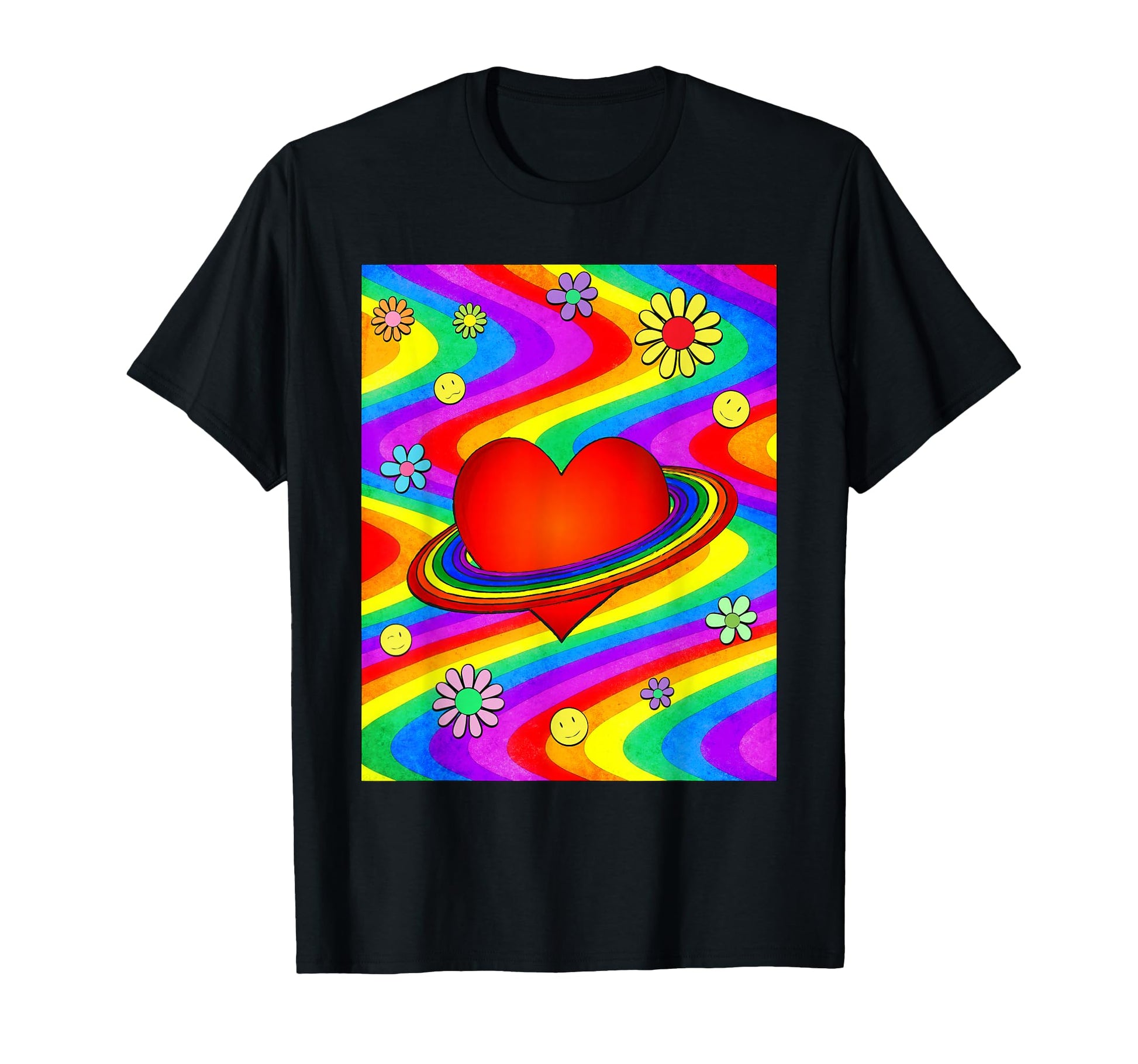 Kidcore Aesthetic Heart Planet Space T-Shirt - Streetwear Style Unisex - T-Shirt, Sweatshirt, Hoodie