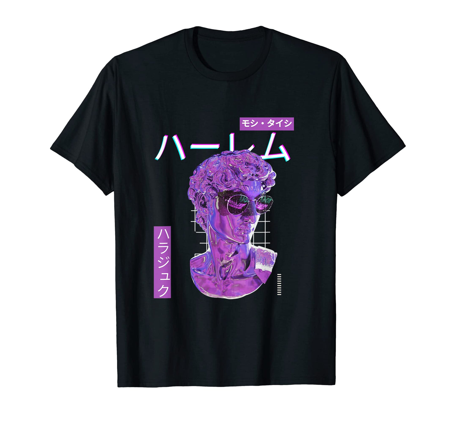 Vaporwave Statue Aesthetic Art Glitch T-Shirt - Unique Graphic Men Women - T-Shirt, Sweatshirt, Hoodie