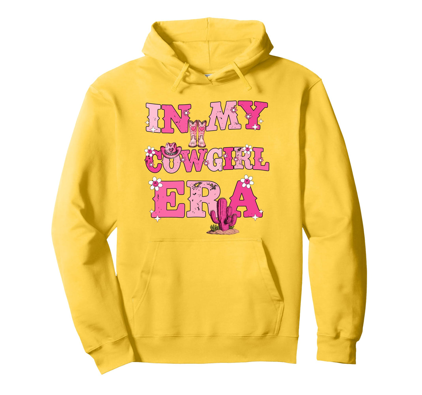 My Cowgirl Era Groovy Western Rodeo Hoodie - Aesthetic Graphic Unisex - T-Shirt, Sweatshirt, Hoodie
