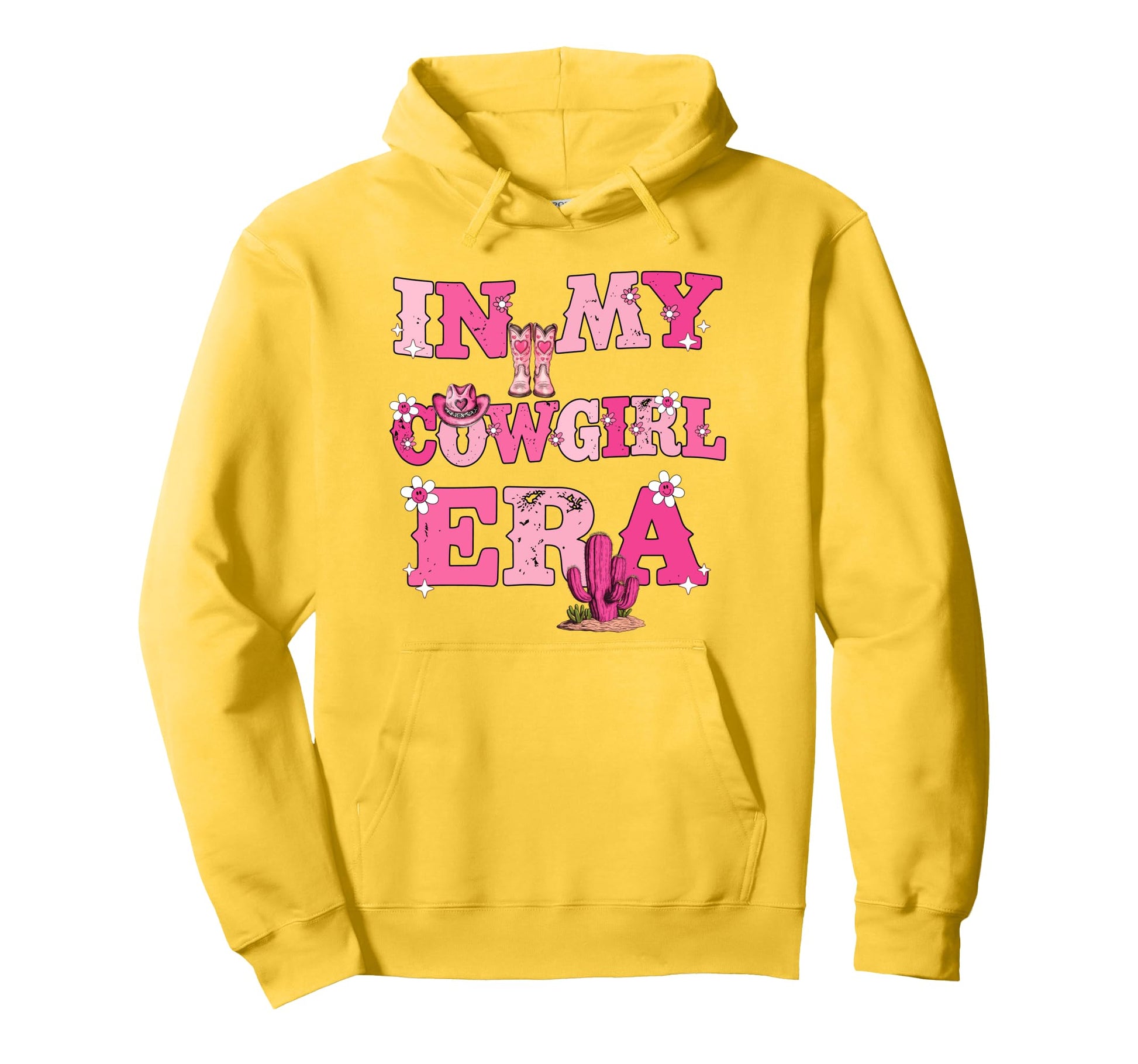 My Cowgirl Era Groovy Western Rodeo Hoodie - Aesthetic Graphic Unisex - T-Shirt, Sweatshirt, Hoodie