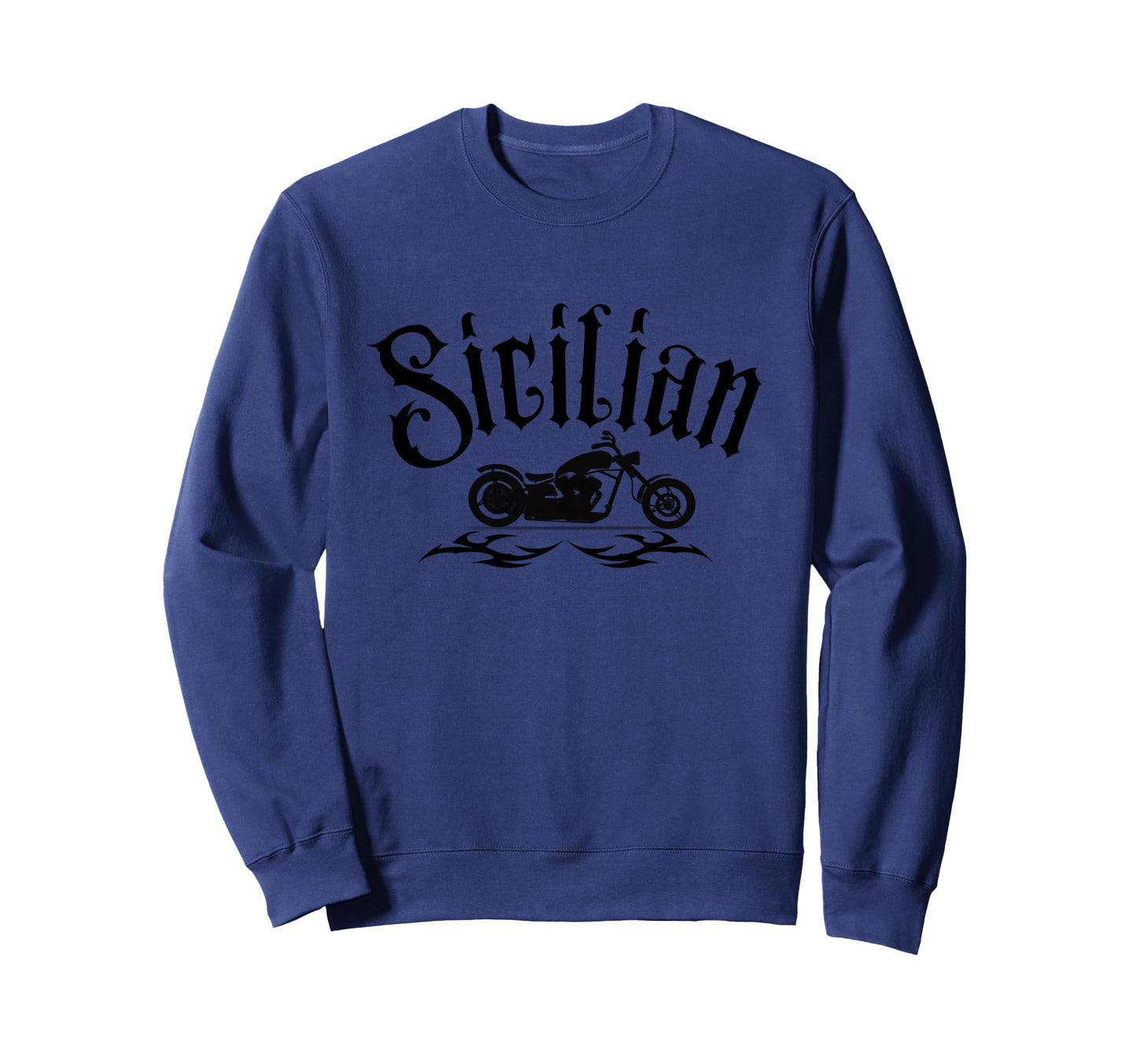 Sicilian Chopper Motorcycle Tattoo Sweatshirt - Minimalist Print Unisex - T-Shirt, Sweatshirt, Hoodie