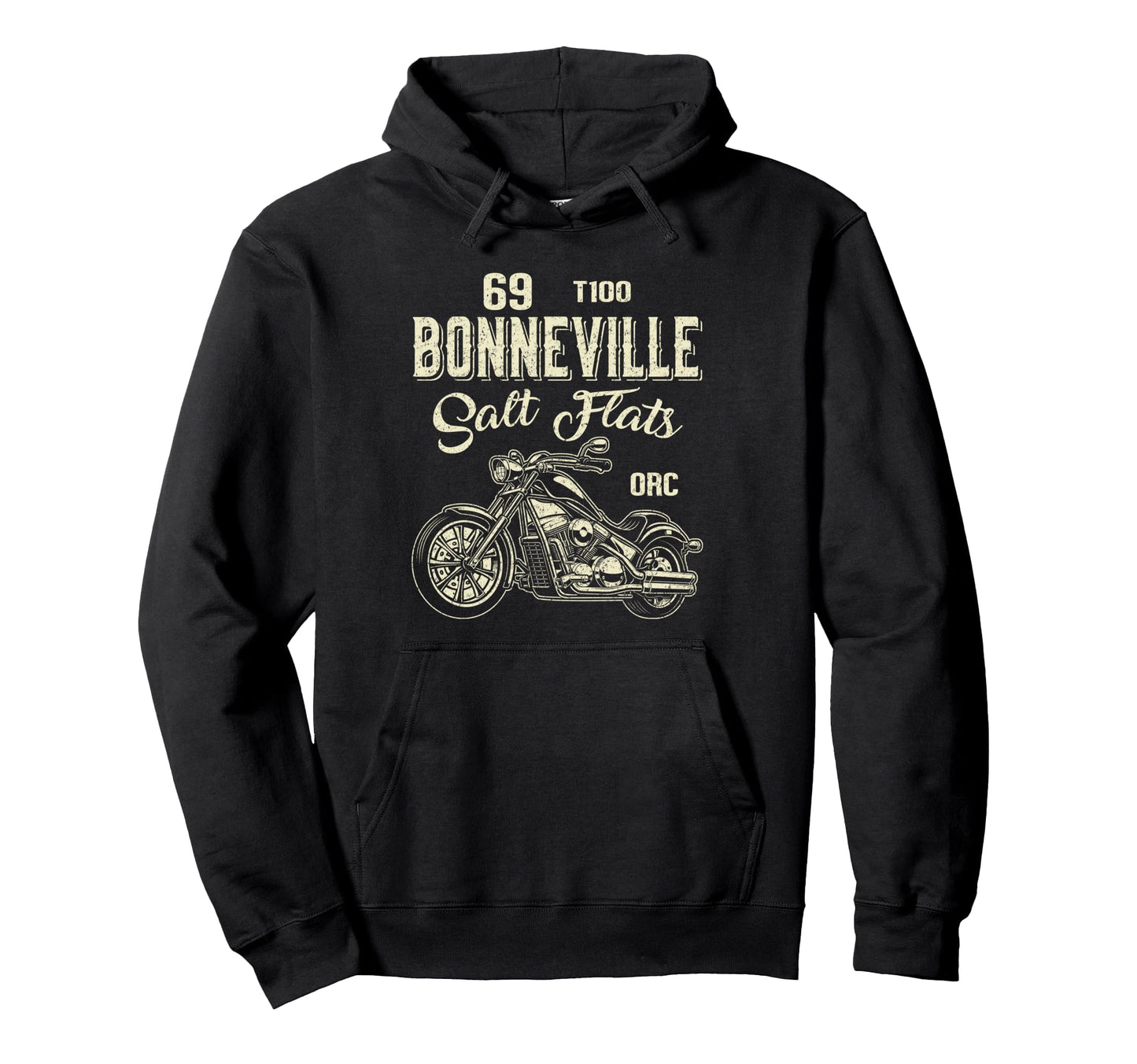 Bonneville Salt Flats Motorcycle Rider Hoodie - Novelty Apparel Unisex - T-Shirt, Sweatshirt, Hoodie