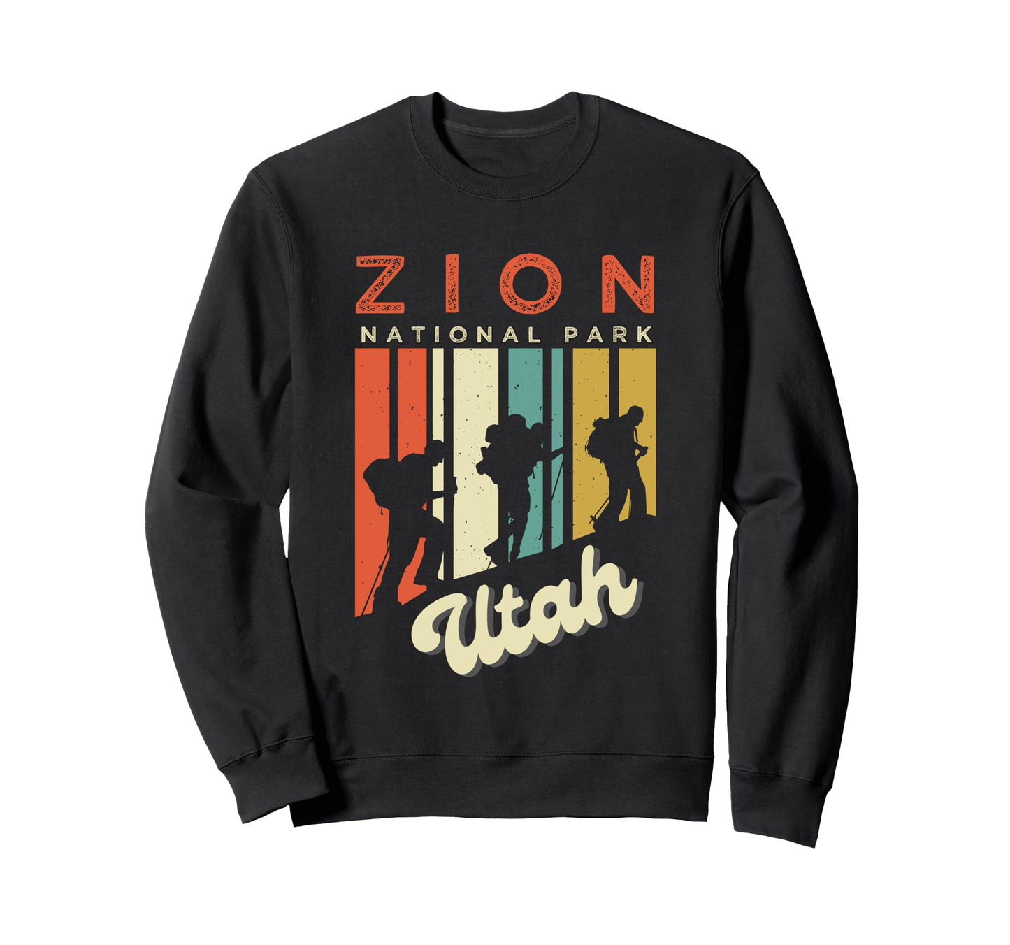 Zion National Park Hiking Mountain Sweatshirt - Aesthetic Graphic Unisex - T-Shirt, Sweatshirt, Hoodie
