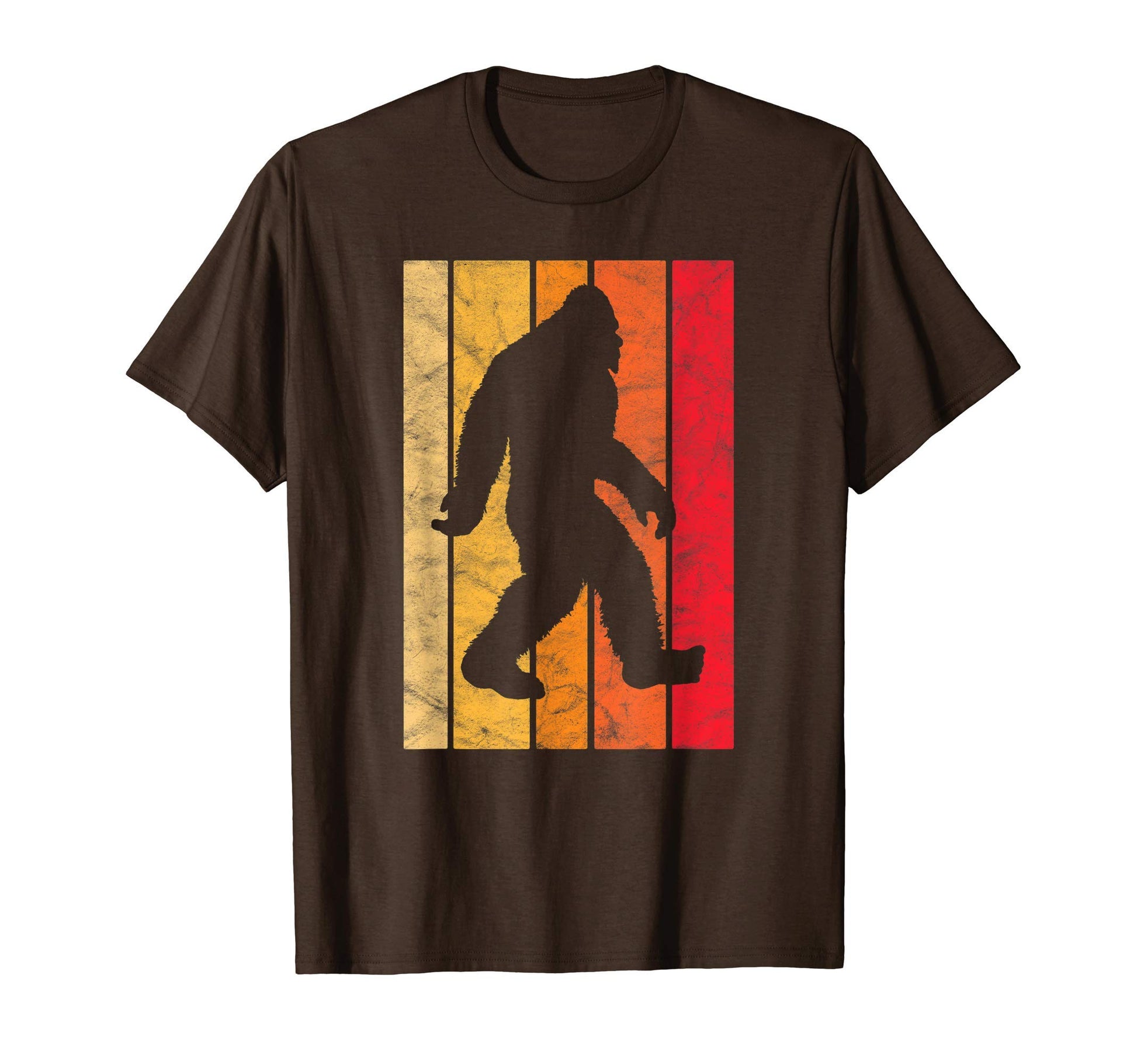 Bigfoot 80S Rainbow Eighties Distressed T-Shirt - Graphic Print Men Women - T-Shirt, Sweatshirt, Hoodie