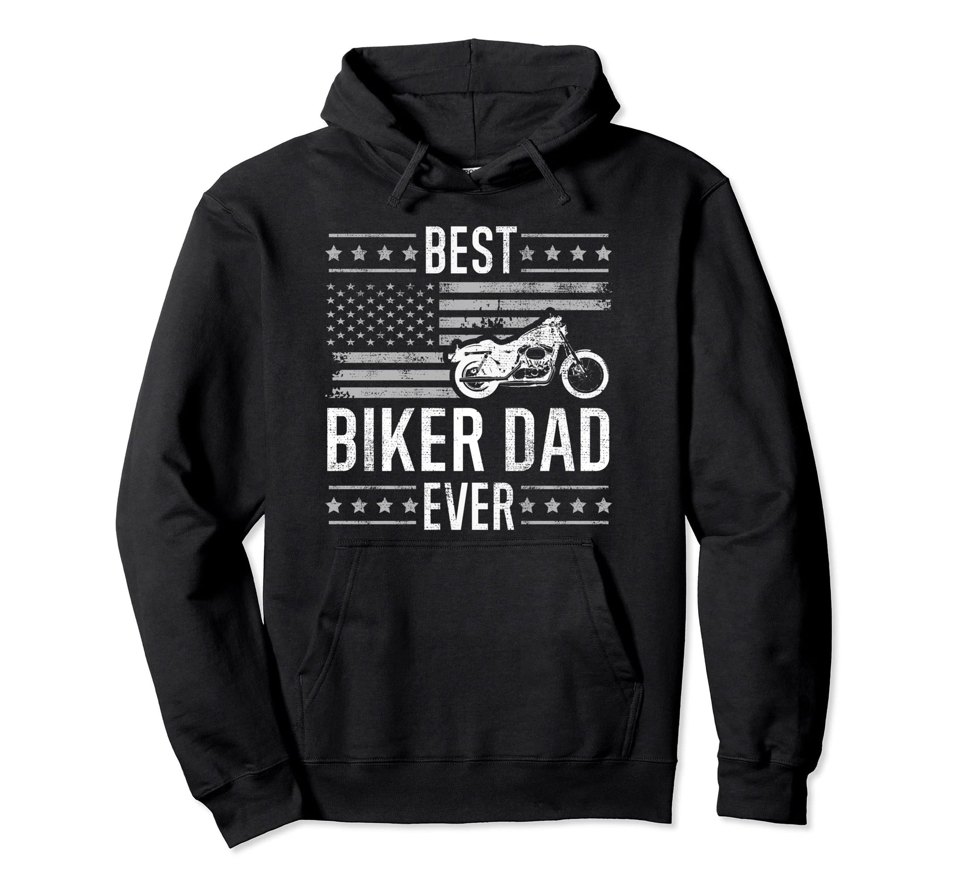 Best Biker Dad Ever Motorcycle Hoodie - Streetwear Style for Adults - T-Shirt, Sweatshirt, Hoodie