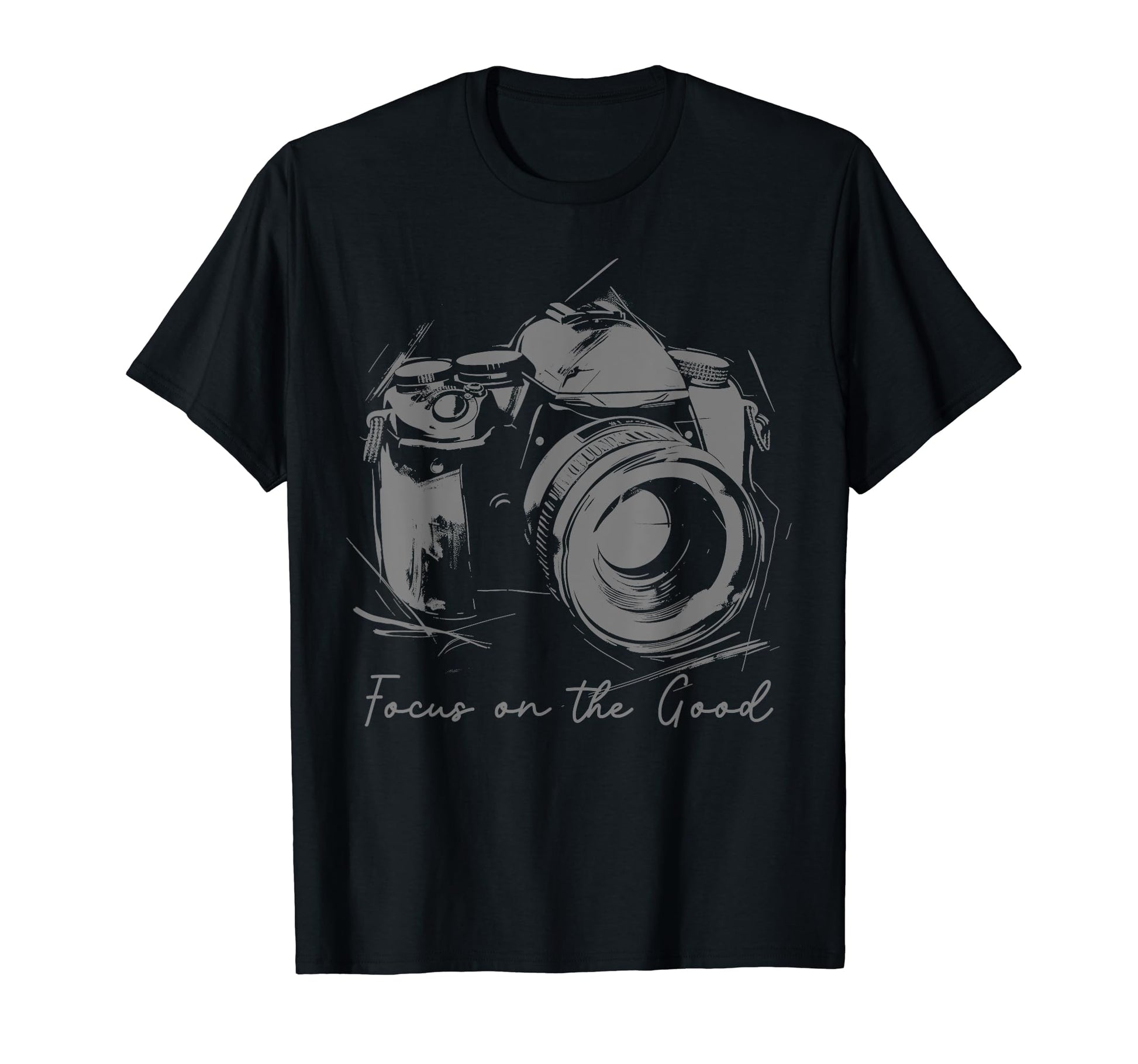 Photographer Focus Good Camera T-Shirt - Minimalist Print Unisex - T-Shirt, Sweatshirt, Hoodie