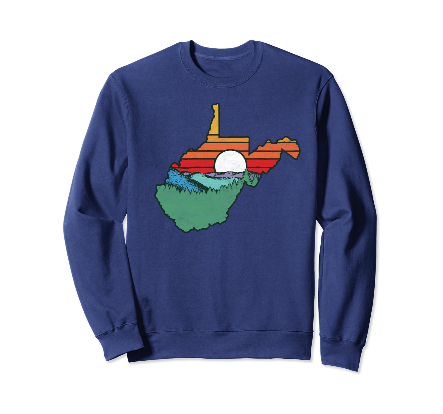 West Virginia Outdoors Nature Sweatshirt - Fun Novelty Design for Adults - T-Shirt, Sweatshirt, Hoodie