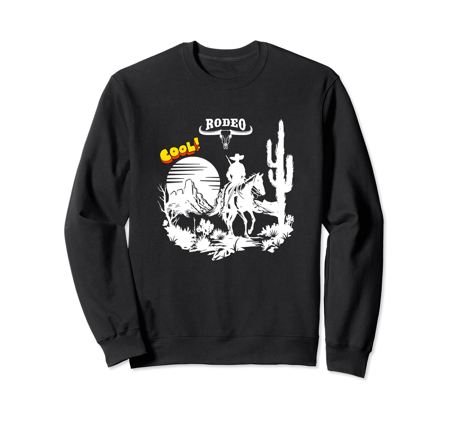 Western Cowboy 90S Western Rodeo Sweatshirt - Unique Graphic for Adults - T-Shirt, Sweatshirt, Hoodie