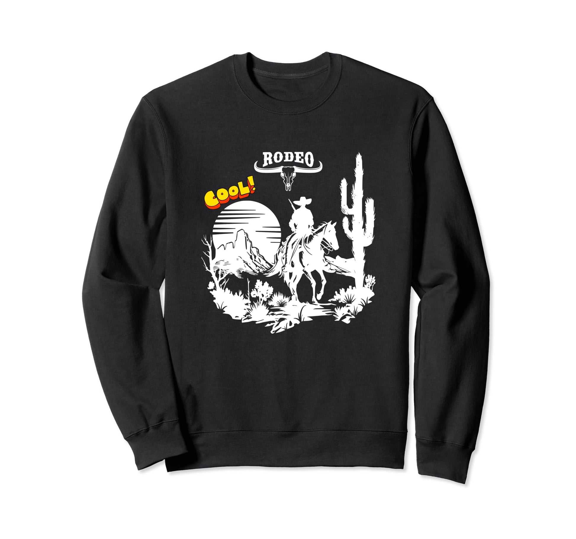 Western Cowboy 90S Western Rodeo Sweatshirt - Unique Graphic for Adults - T-Shirt, Sweatshirt, Hoodie