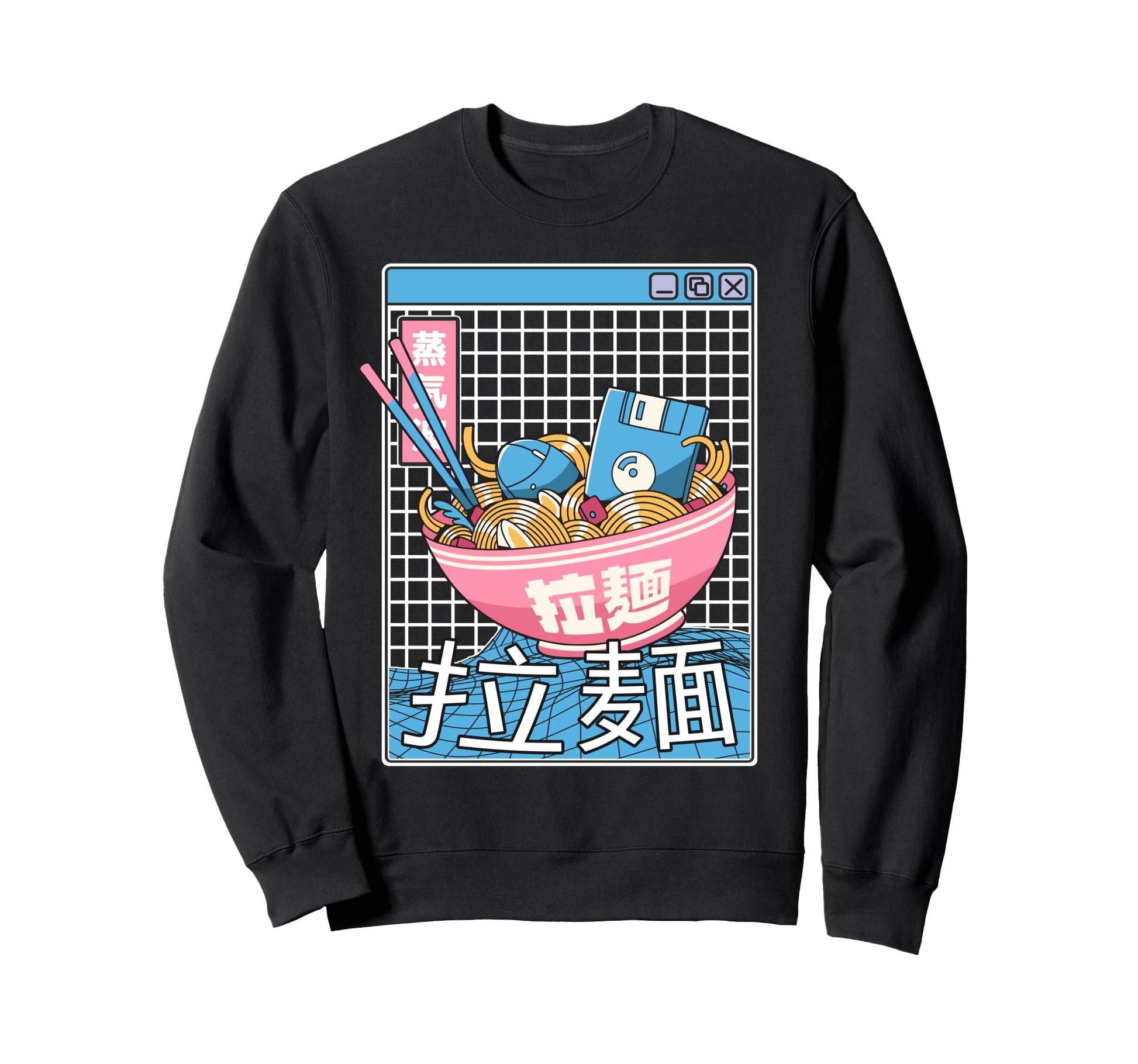 Digital Ramen Bowl Japan Pastel Sweatshirt - Custom Art Print Men Women - T-Shirt, Sweatshirt, Hoodie