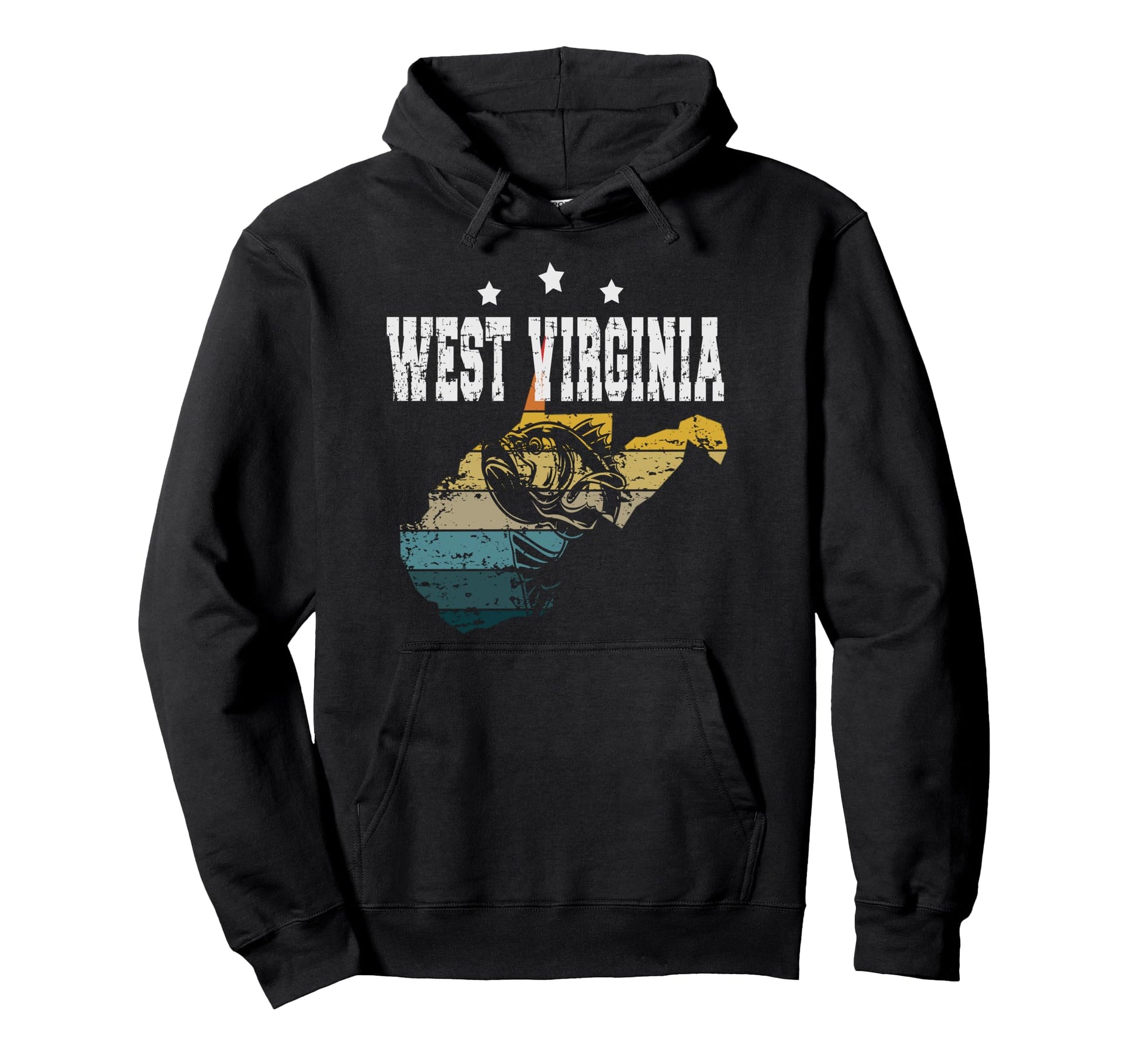 West Virginia Wilderness Fishing T-Shirt - Fun Novelty Design Unisex - T-Shirt, Sweatshirt, Hoodie