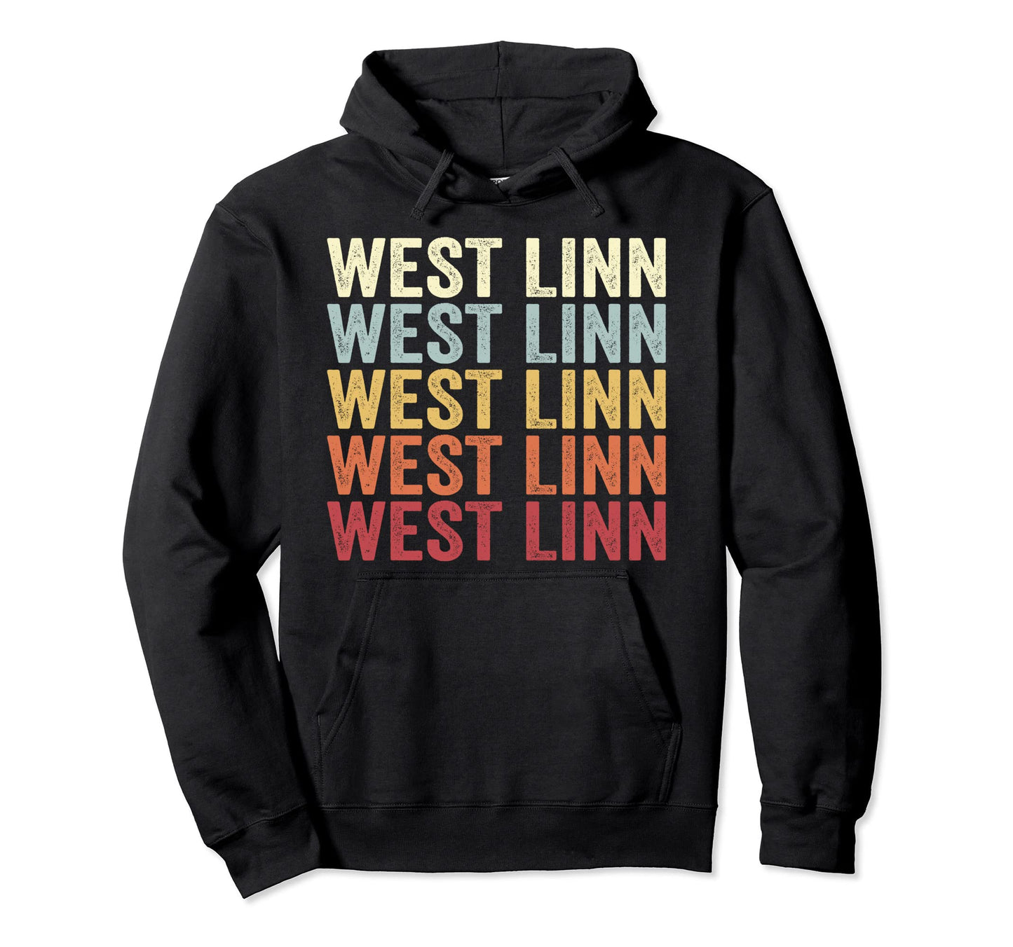 West Linn Oregon West Linn Or Text Hoodie - Minimalist Print for Adults - T-Shirt, Sweatshirt, Hoodie