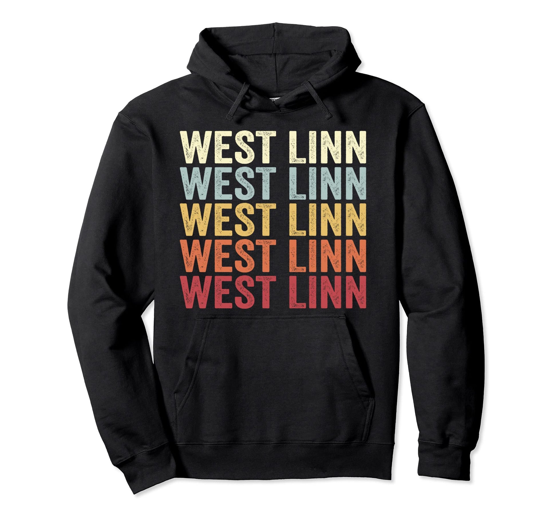 West Linn Oregon West Linn Or Text Hoodie - Minimalist Print for Adults - T-Shirt, Sweatshirt, Hoodie