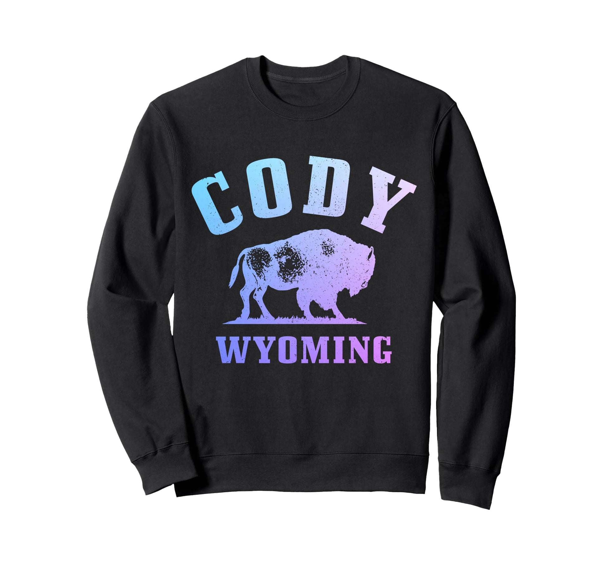 Cody Wyoming Cowboy State Bison Sweatshirt - Minimalist Print Unisex - T-Shirt, Sweatshirt, Hoodie