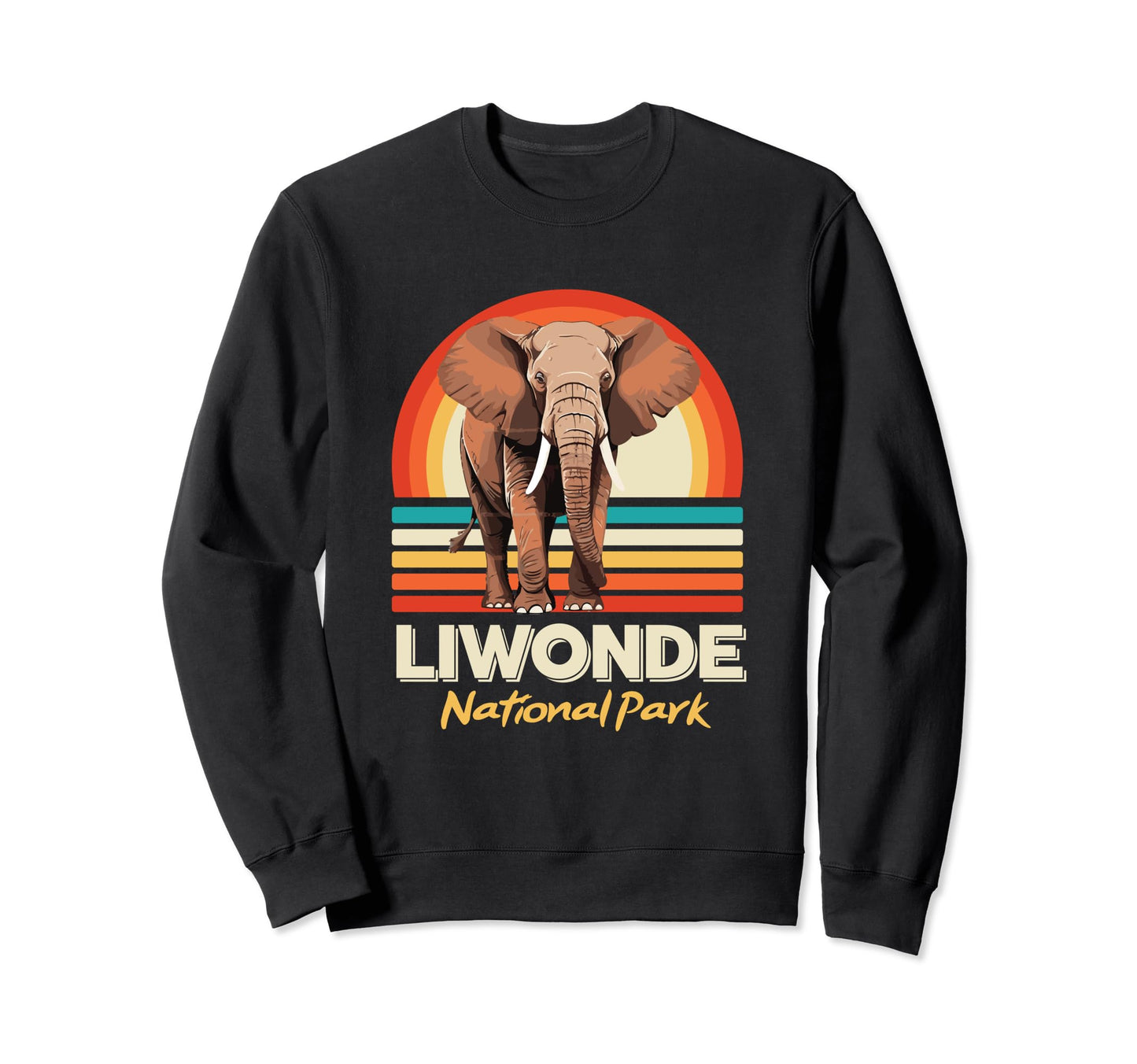 Elephant National Park Liwonde Sweatshirt - Minimalist Print Unisex - T-Shirt, Sweatshirt, Hoodie